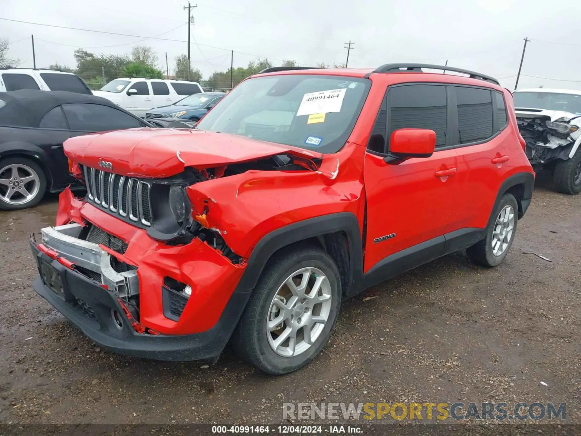 2 Photograph of a damaged car ZACNJCBB4MPN10965 JEEP RENEGADE 2021