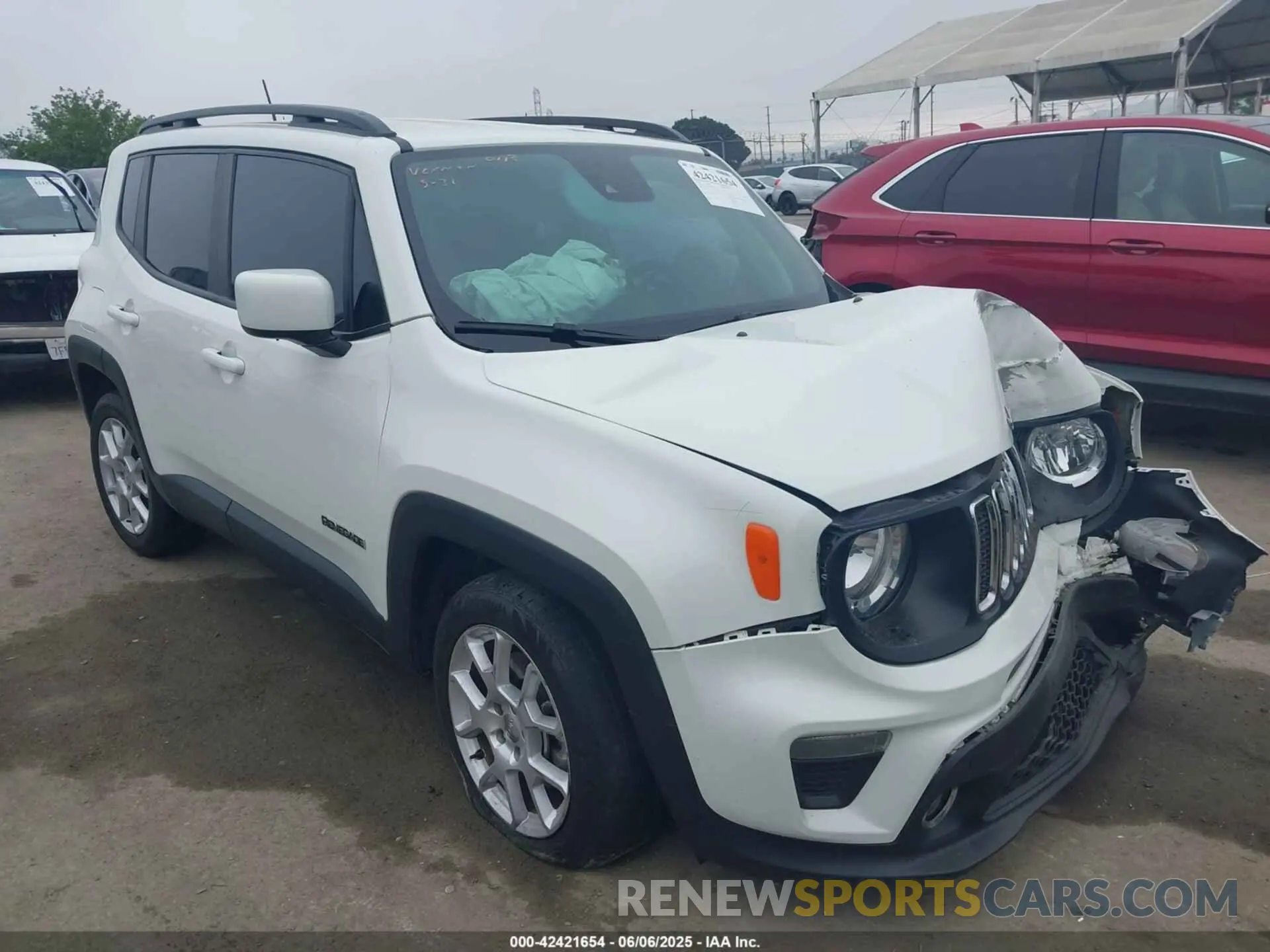1 Photograph of a damaged car ZACNJCBB5MPN25006 JEEP RENEGADE 2021