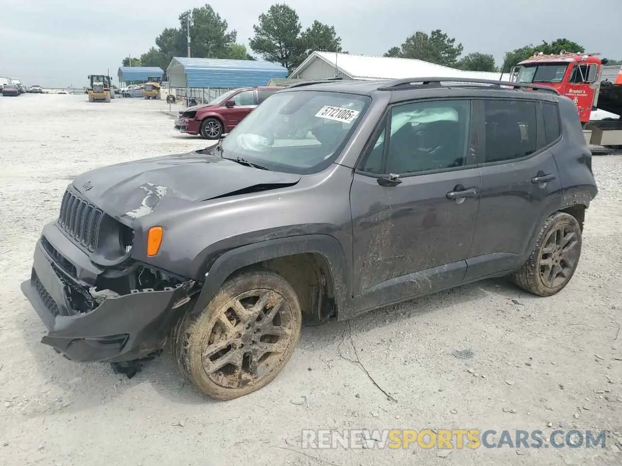 1 Photograph of a damaged car ZACNJCBB6MPM51174 JEEP RENEGADE 2021