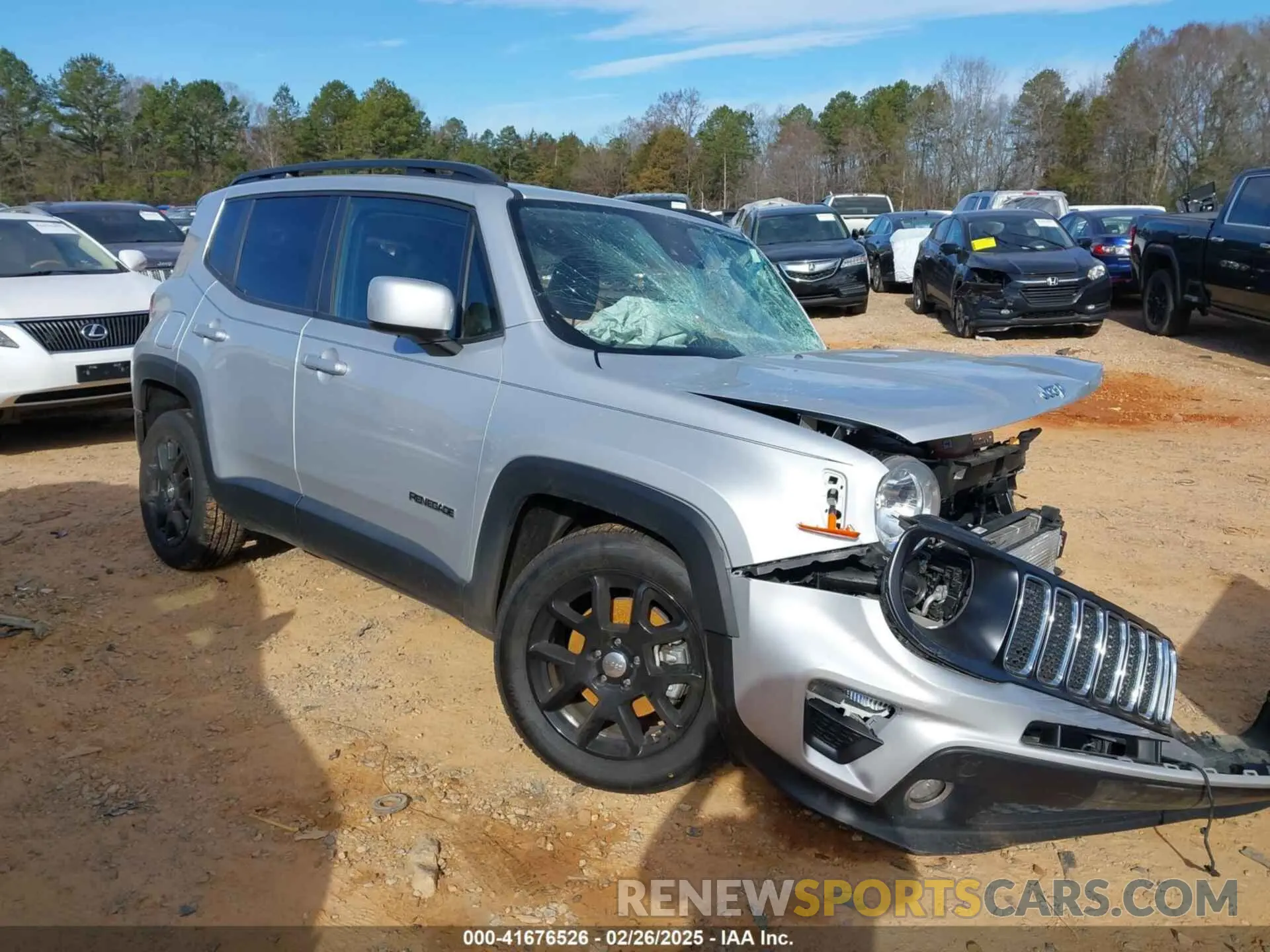1 Photograph of a damaged car ZACNJCBB6MPM80996 JEEP RENEGADE 2021