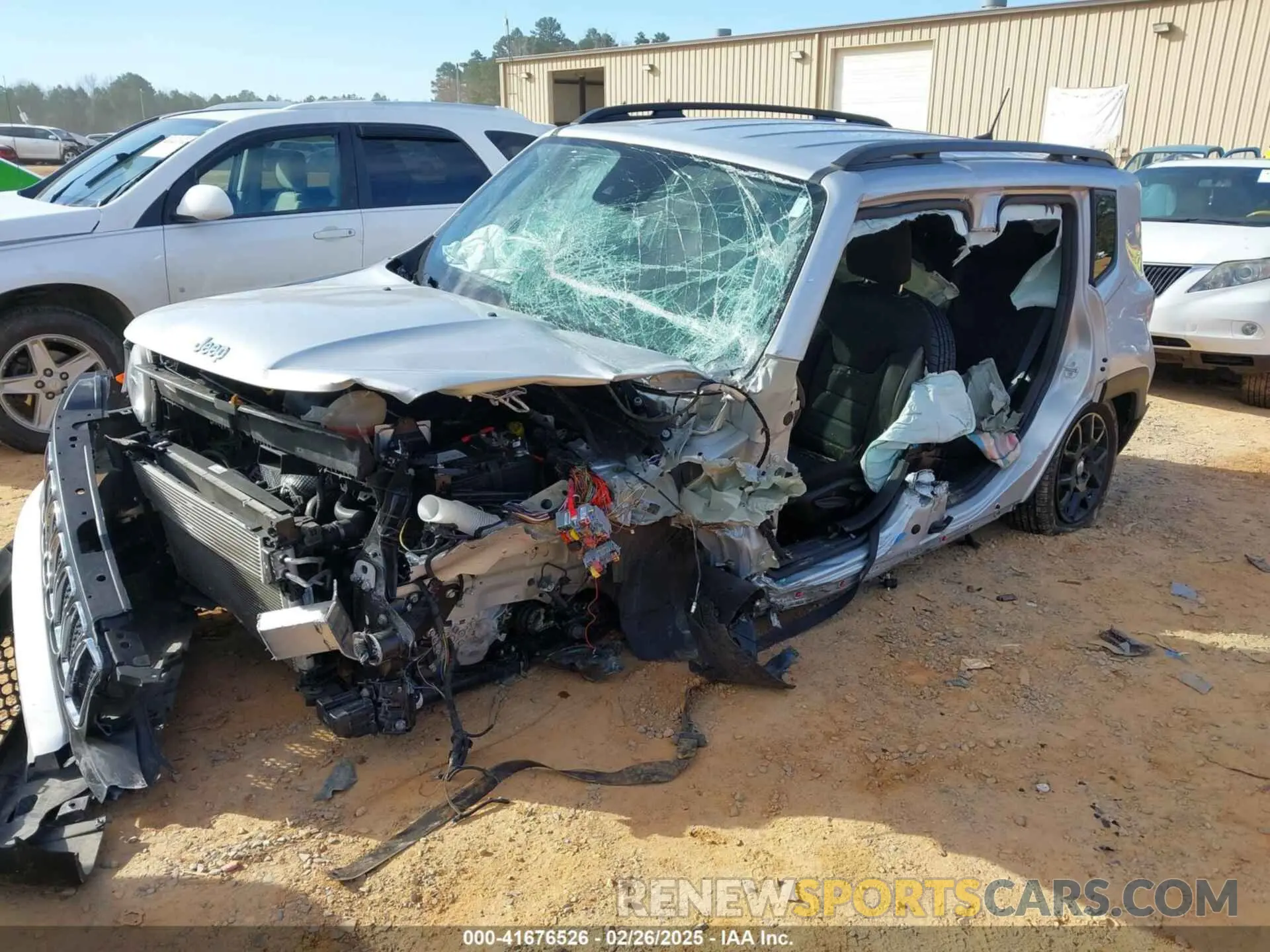 2 Photograph of a damaged car ZACNJCBB6MPM80996 JEEP RENEGADE 2021