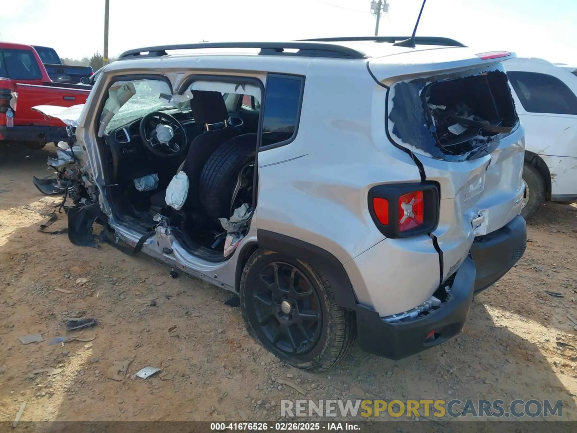 3 Photograph of a damaged car ZACNJCBB6MPM80996 JEEP RENEGADE 2021