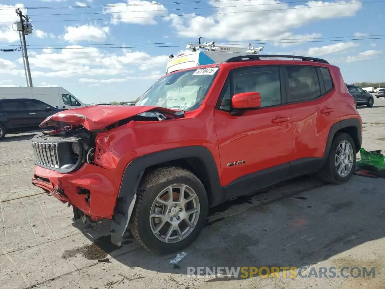 1 Photograph of a damaged car ZACNJCBB7MPM58036 JEEP RENEGADE 2021
