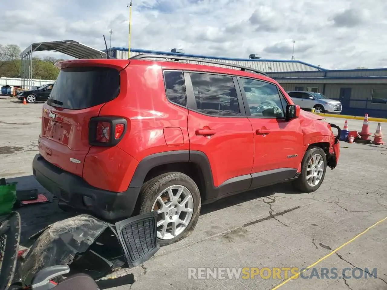 3 Photograph of a damaged car ZACNJCBB7MPM58036 JEEP RENEGADE 2021