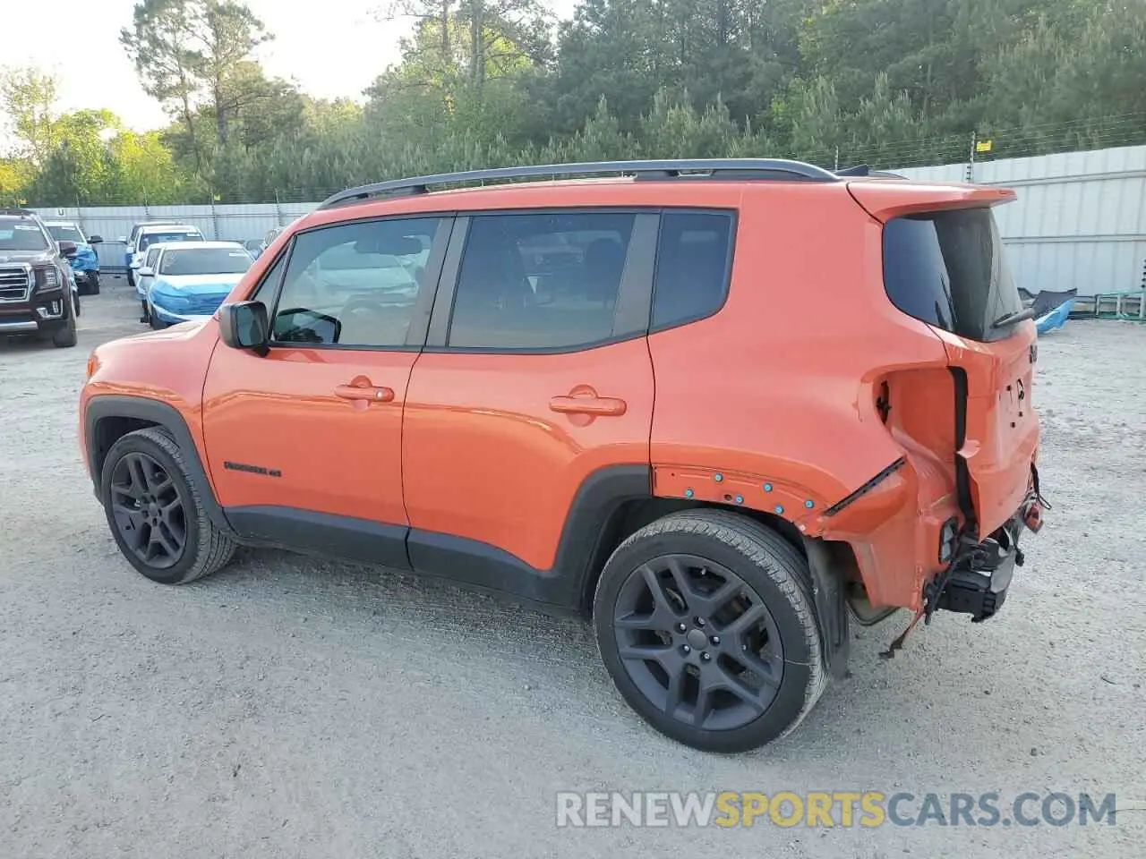 2 Photograph of a damaged car ZACNJCBB7MPM98200 JEEP RENEGADE 2021