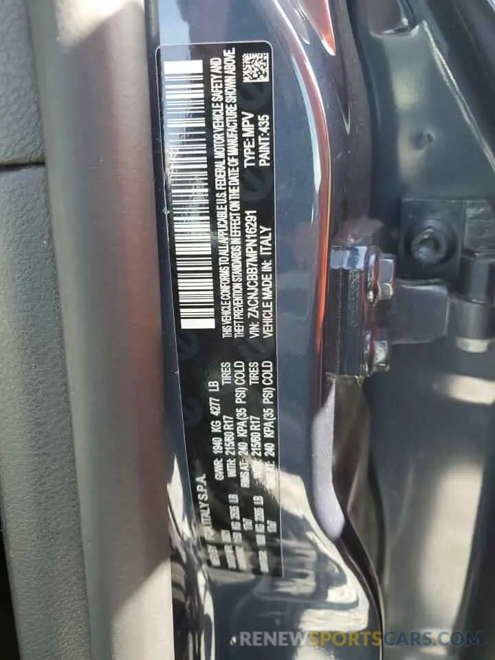 15 Photograph of a damaged car ZACNJCBB7MPN16291 JEEP RENEGADE 2021