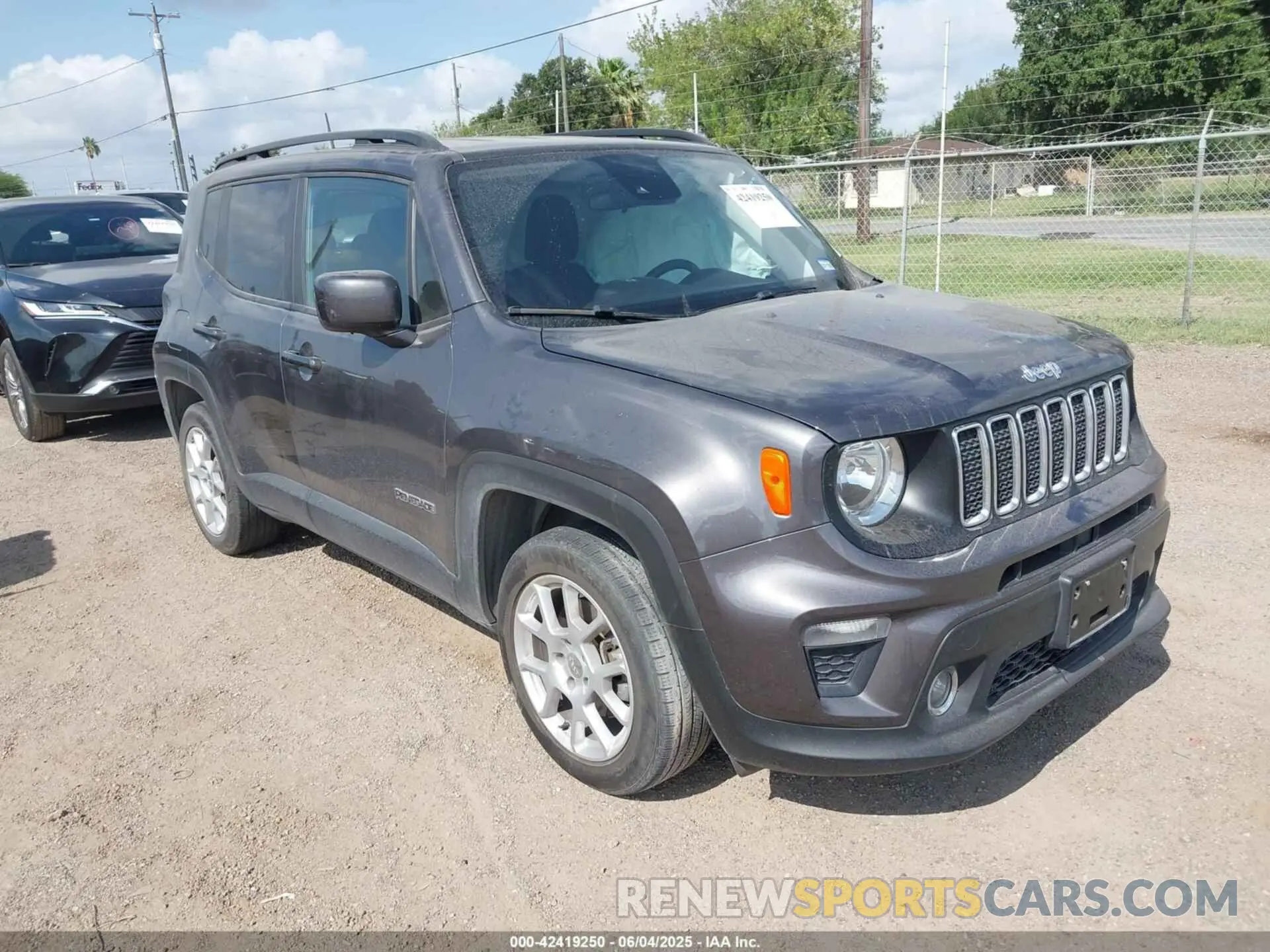 1 Photograph of a damaged car ZACNJCBB7MPN16582 JEEP RENEGADE 2021