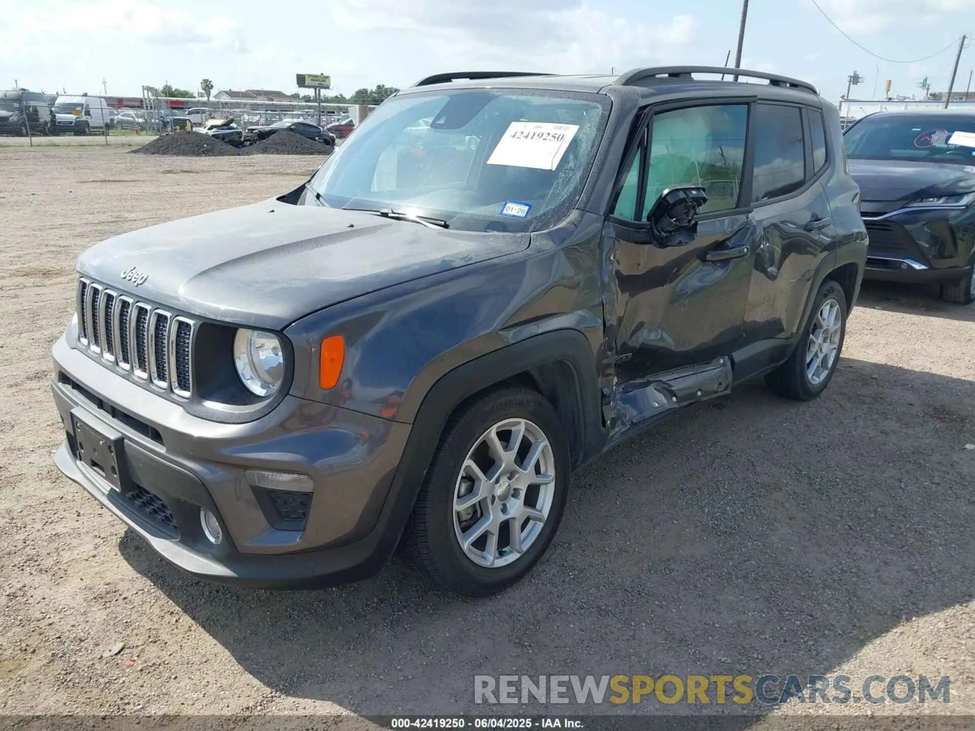2 Photograph of a damaged car ZACNJCBB7MPN16582 JEEP RENEGADE 2021