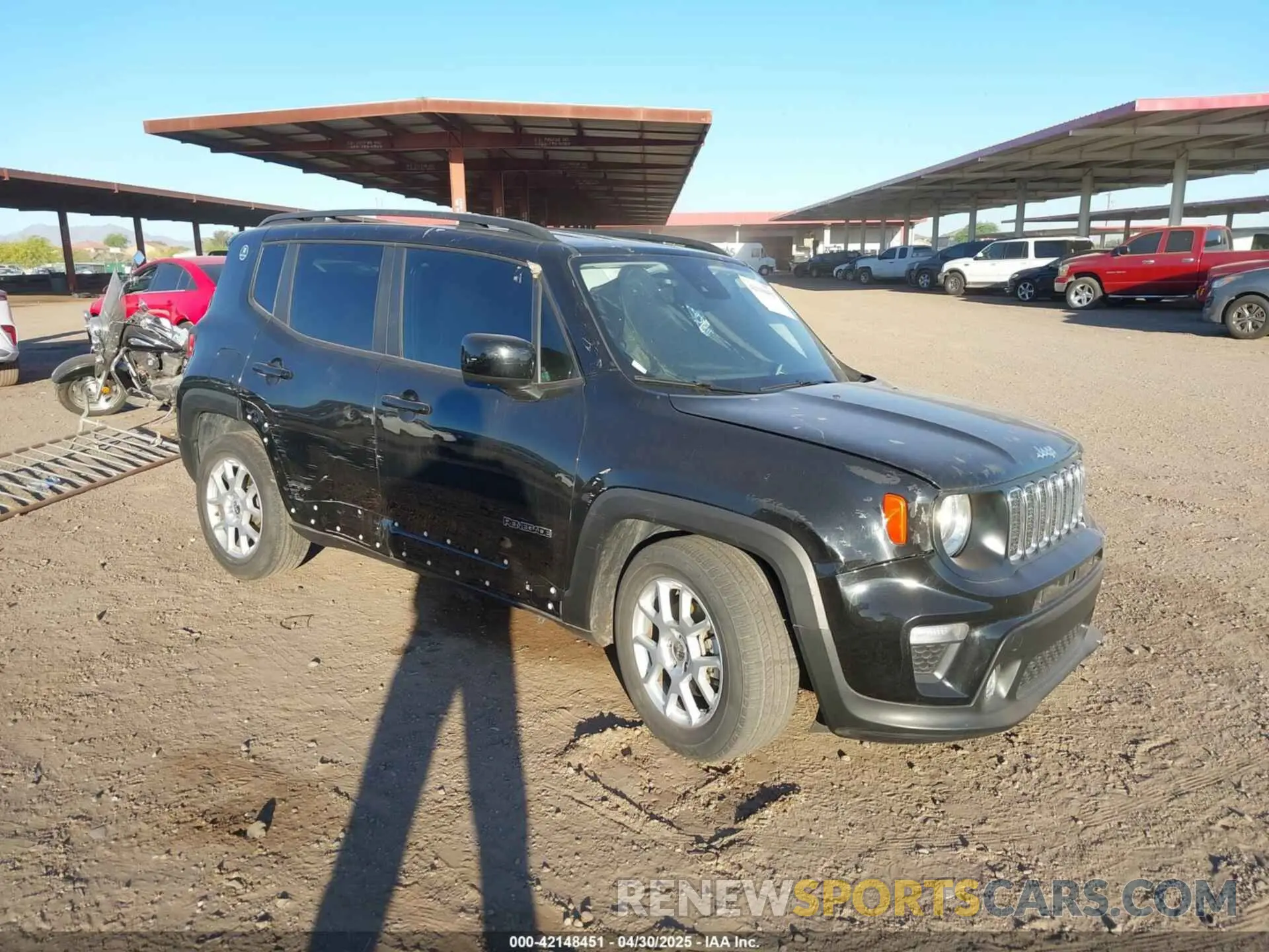 1 Photograph of a damaged car ZACNJCBB7MPN23127 JEEP RENEGADE 2021