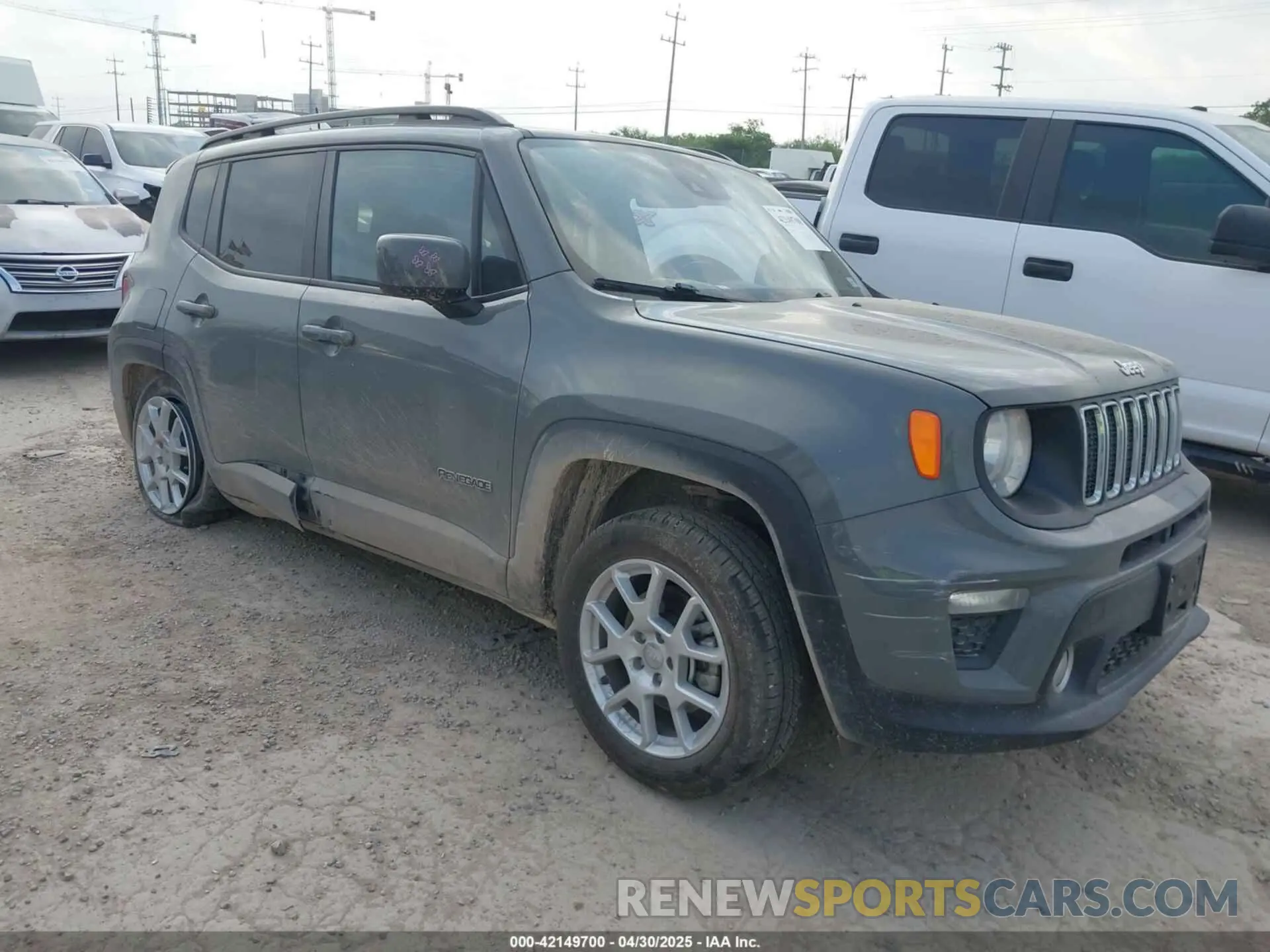 1 Photograph of a damaged car ZACNJCBB7MPN27999 JEEP RENEGADE 2021