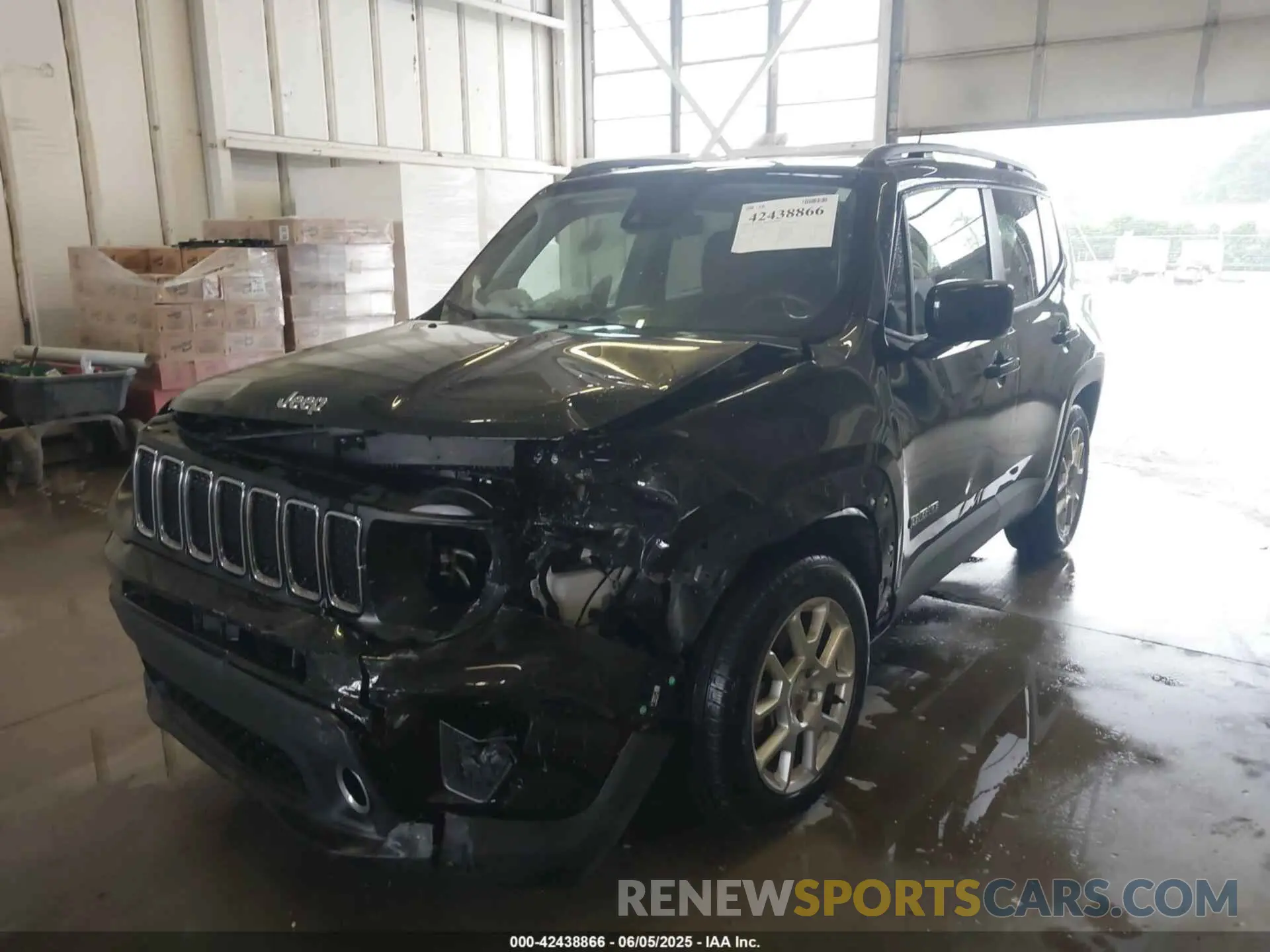 2 Photograph of a damaged car ZACNJCBB8MPM95399 JEEP RENEGADE 2021