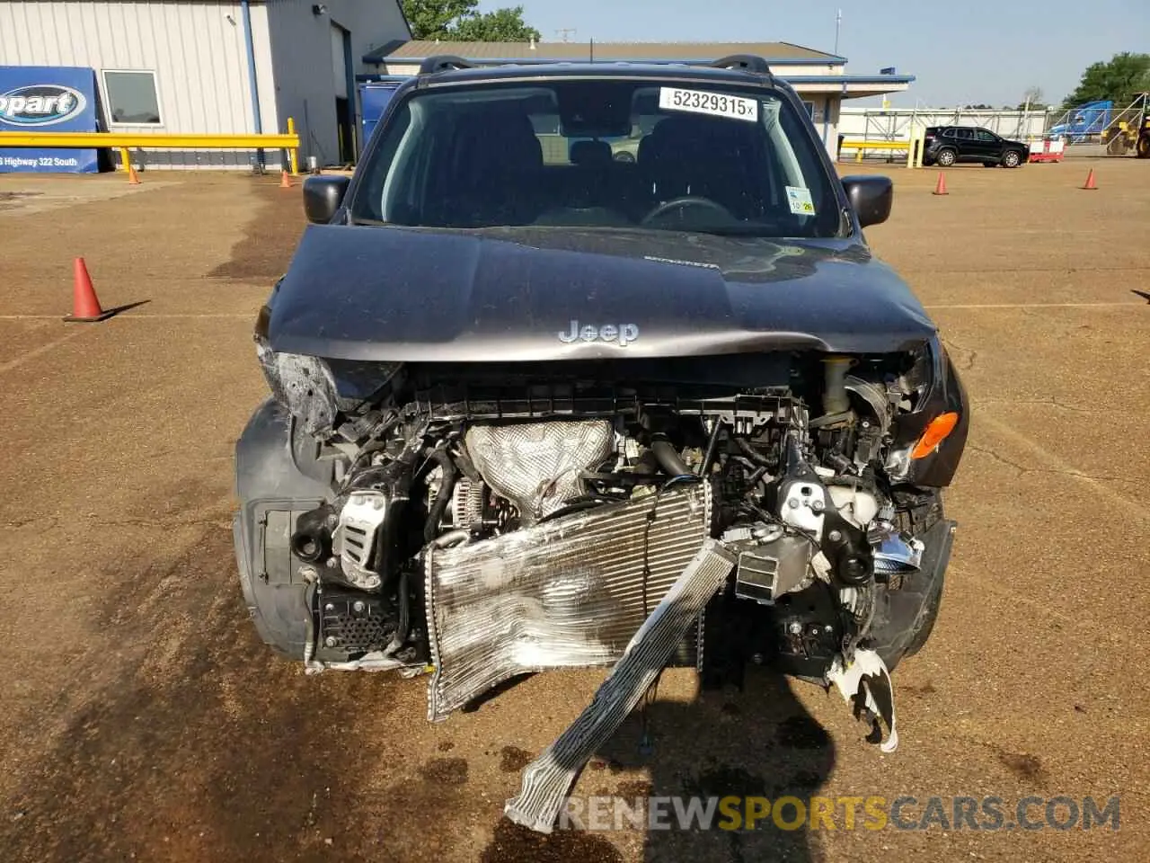 5 Photograph of a damaged car ZACNJCBB8MPN10063 JEEP RENEGADE 2021