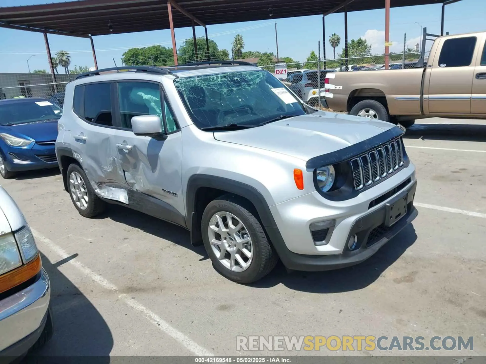 1 Photograph of a damaged car ZACNJCBB8MPN10712 JEEP RENEGADE 2021