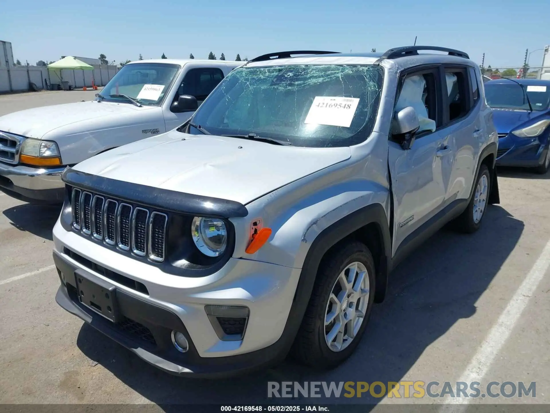 2 Photograph of a damaged car ZACNJCBB8MPN10712 JEEP RENEGADE 2021