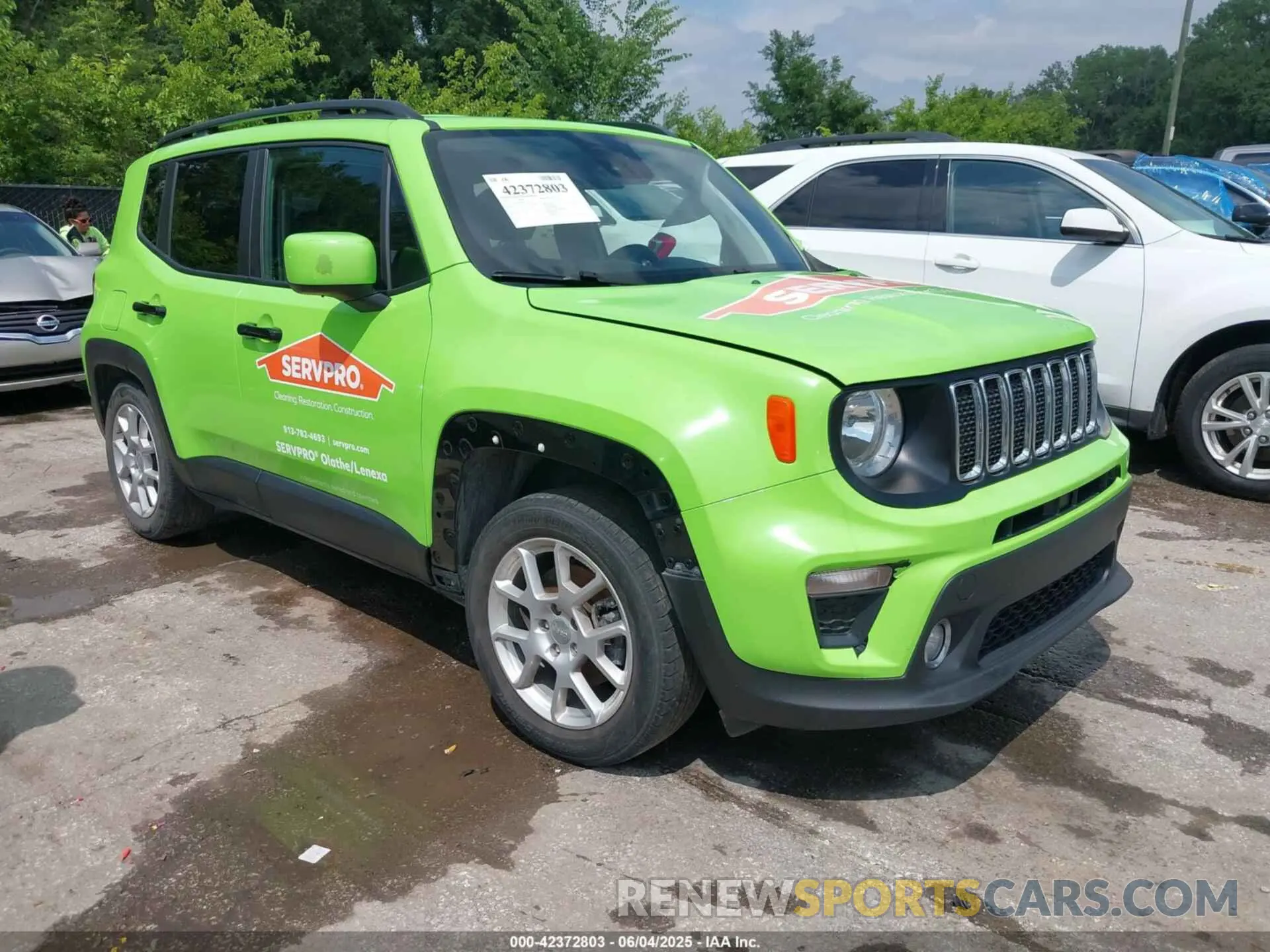 1 Photograph of a damaged car ZACNJCBB9MPN33190 JEEP RENEGADE 2021