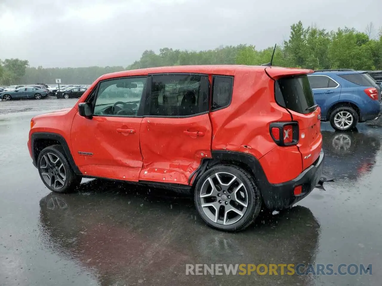 2 Photograph of a damaged car ZACNJDAB0MPM33342 JEEP RENEGADE 2021