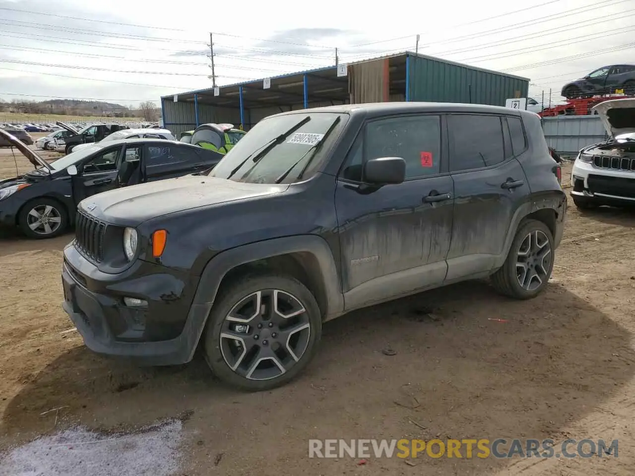 1 Photograph of a damaged car ZACNJDAB0MPM39206 JEEP RENEGADE 2021