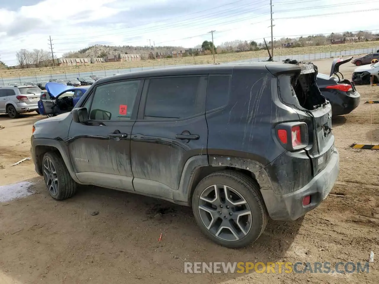 2 Photograph of a damaged car ZACNJDAB0MPM39206 JEEP RENEGADE 2021