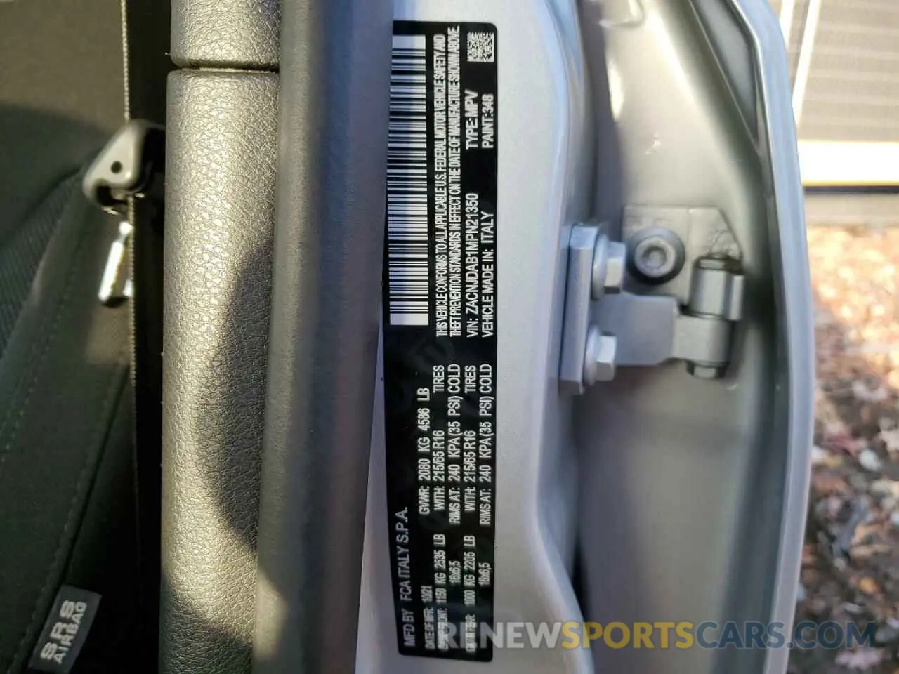 13 Photograph of a damaged car ZACNJDAB1MPN21350 JEEP RENEGADE 2021
