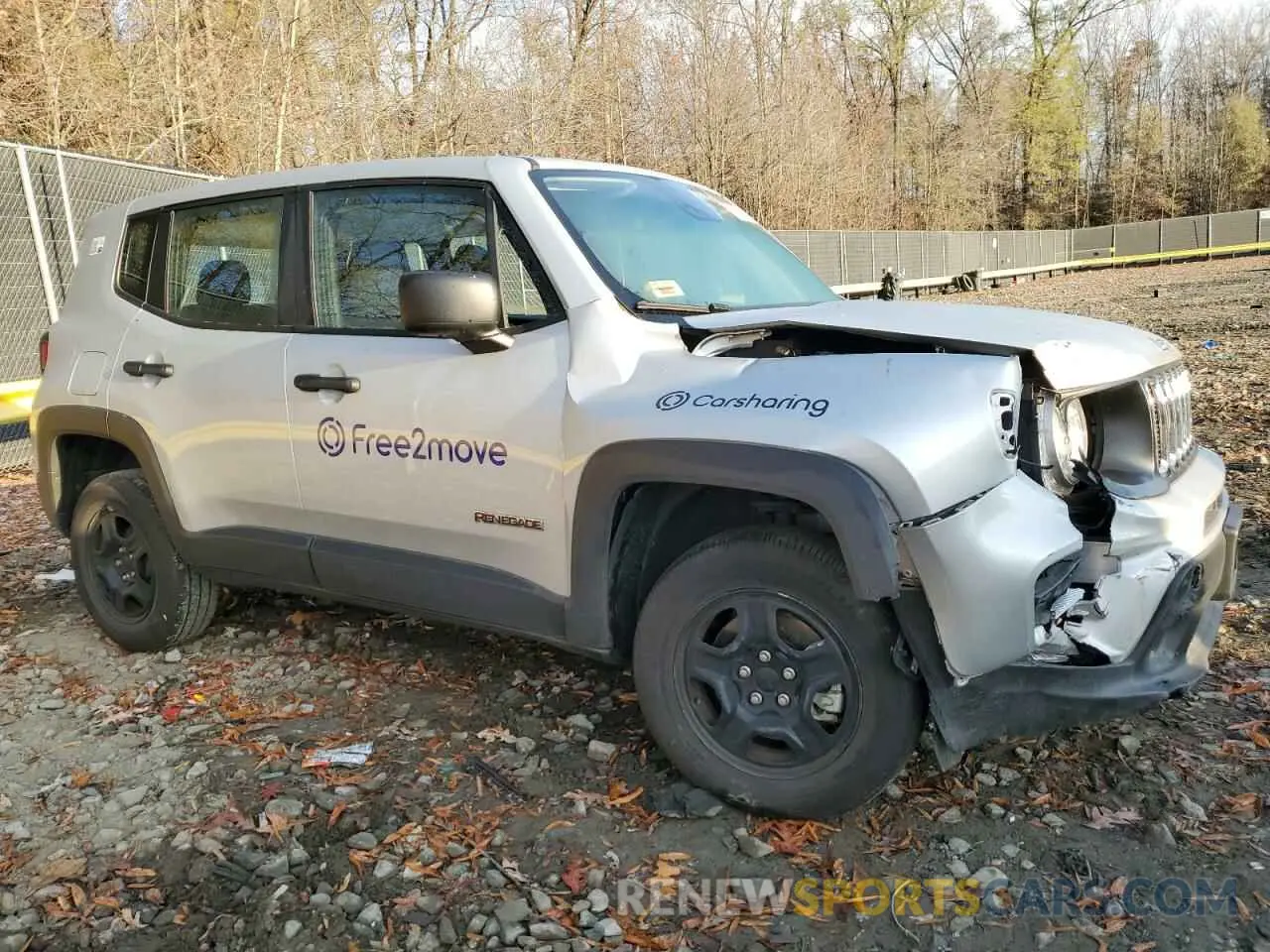 4 Photograph of a damaged car ZACNJDAB1MPN21350 JEEP RENEGADE 2021
