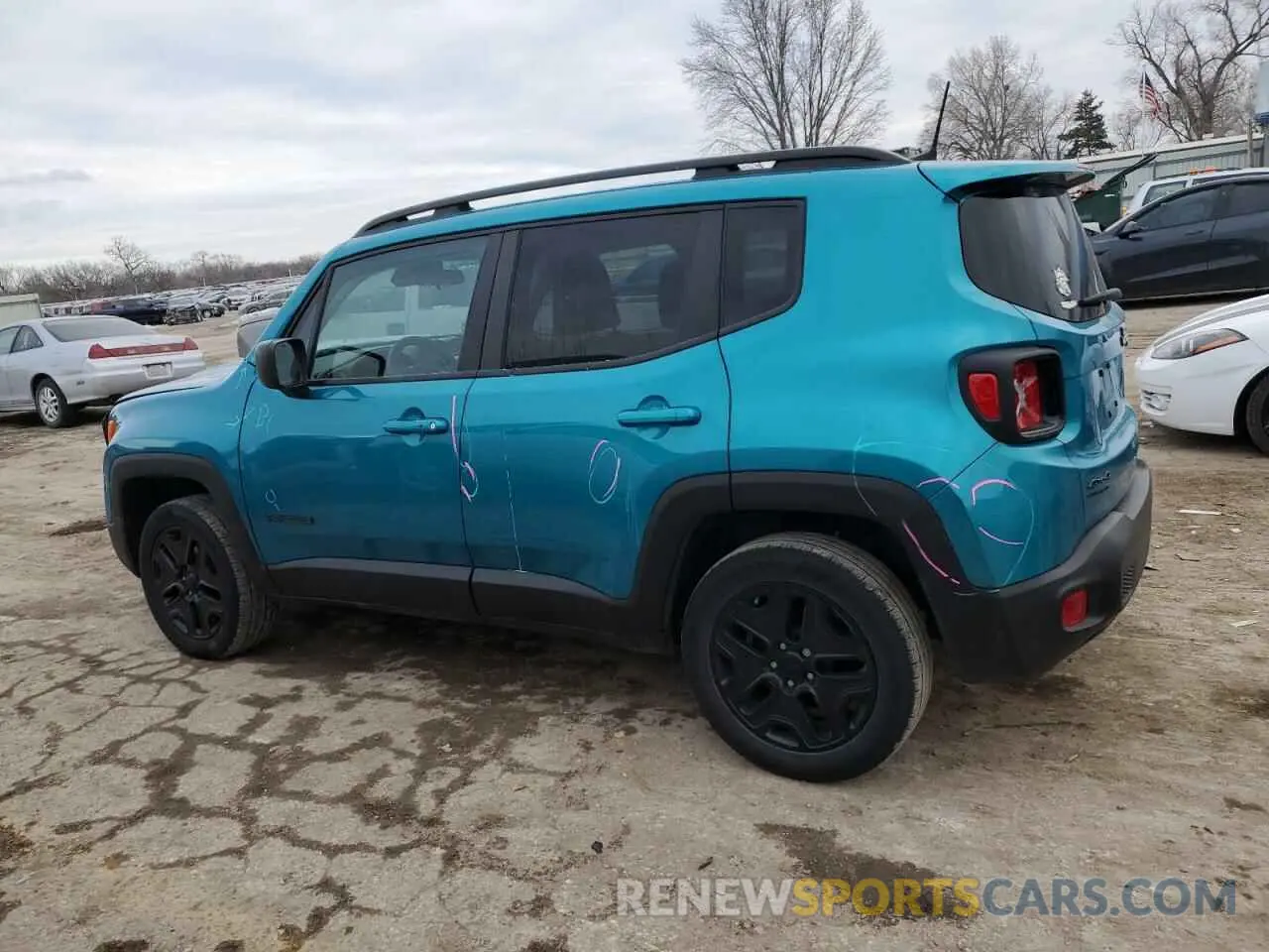 2 Photograph of a damaged car ZACNJDAB2MPM64575 JEEP RENEGADE 2021