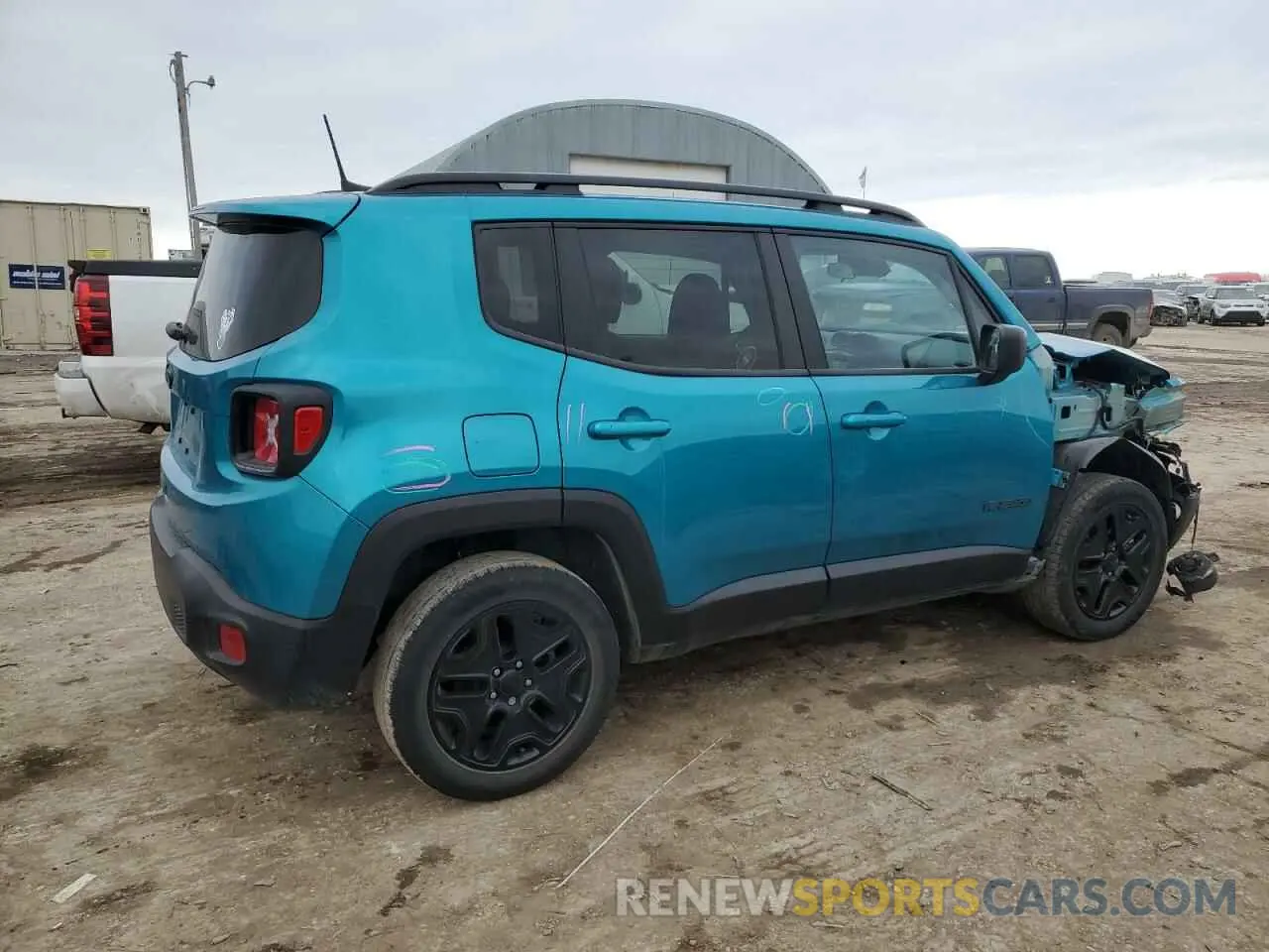 3 Photograph of a damaged car ZACNJDAB2MPM64575 JEEP RENEGADE 2021