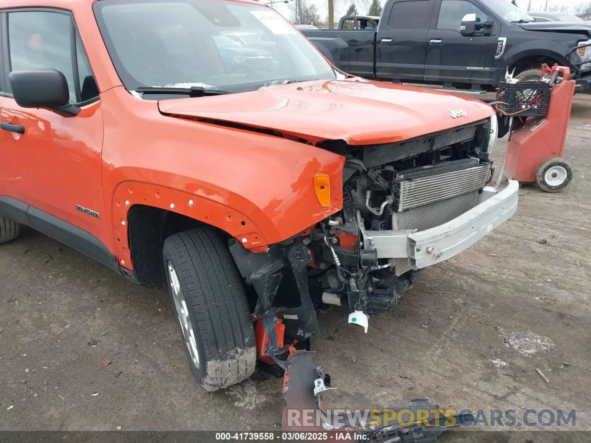 6 Photograph of a damaged car ZACNJDAB4MPN34528 JEEP RENEGADE 2021
