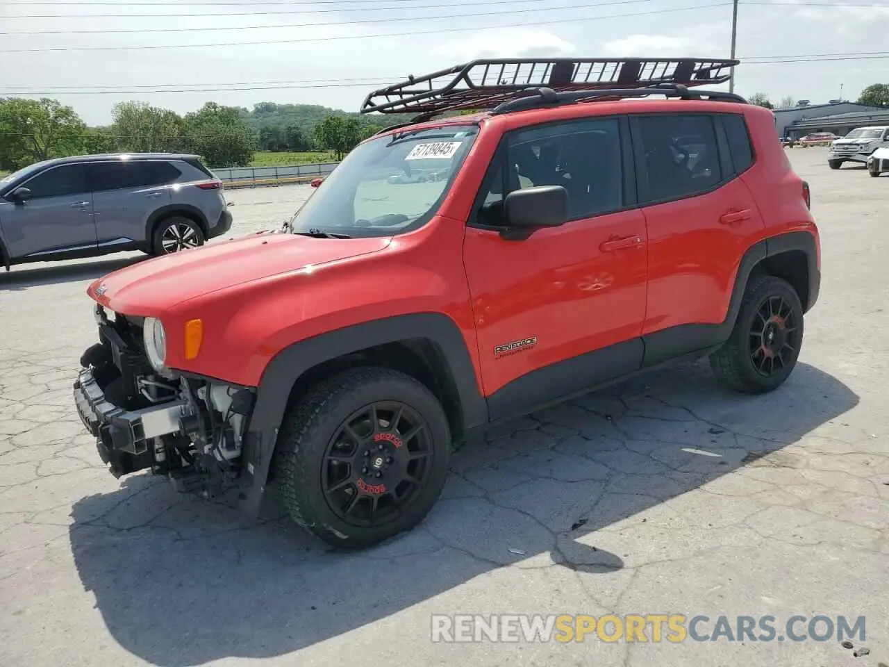 1 Photograph of a damaged car ZACNJDAB6MPM31904 JEEP RENEGADE 2021