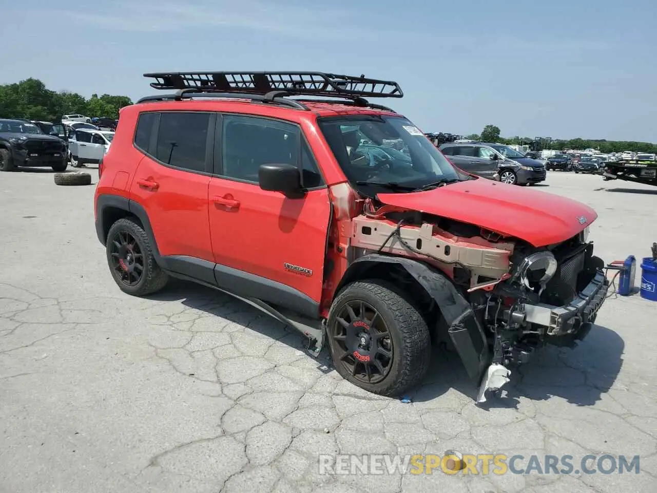 4 Photograph of a damaged car ZACNJDAB6MPM31904 JEEP RENEGADE 2021