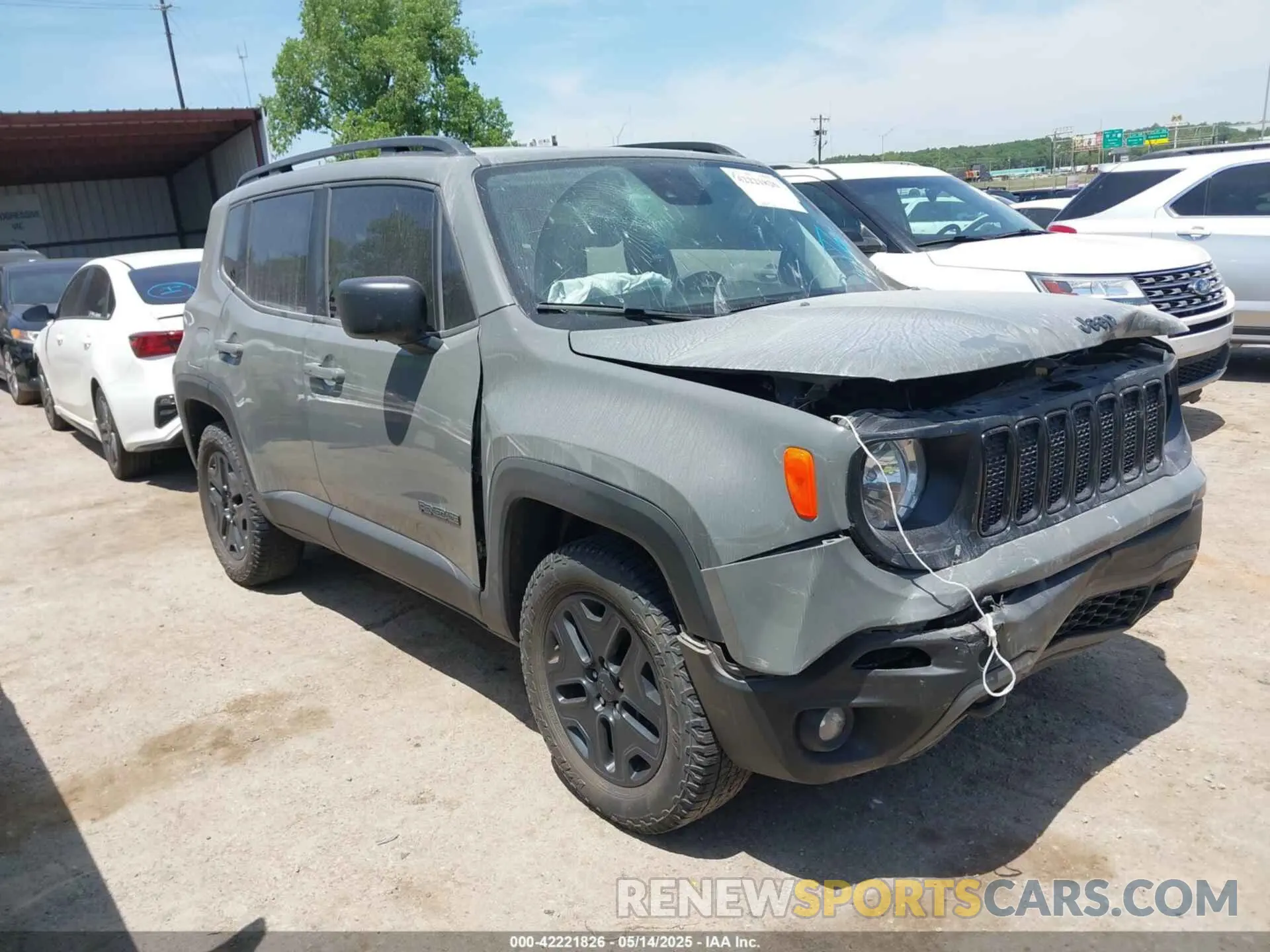 1 Photograph of a damaged car ZACNJDAB6MPM54762 JEEP RENEGADE 2021