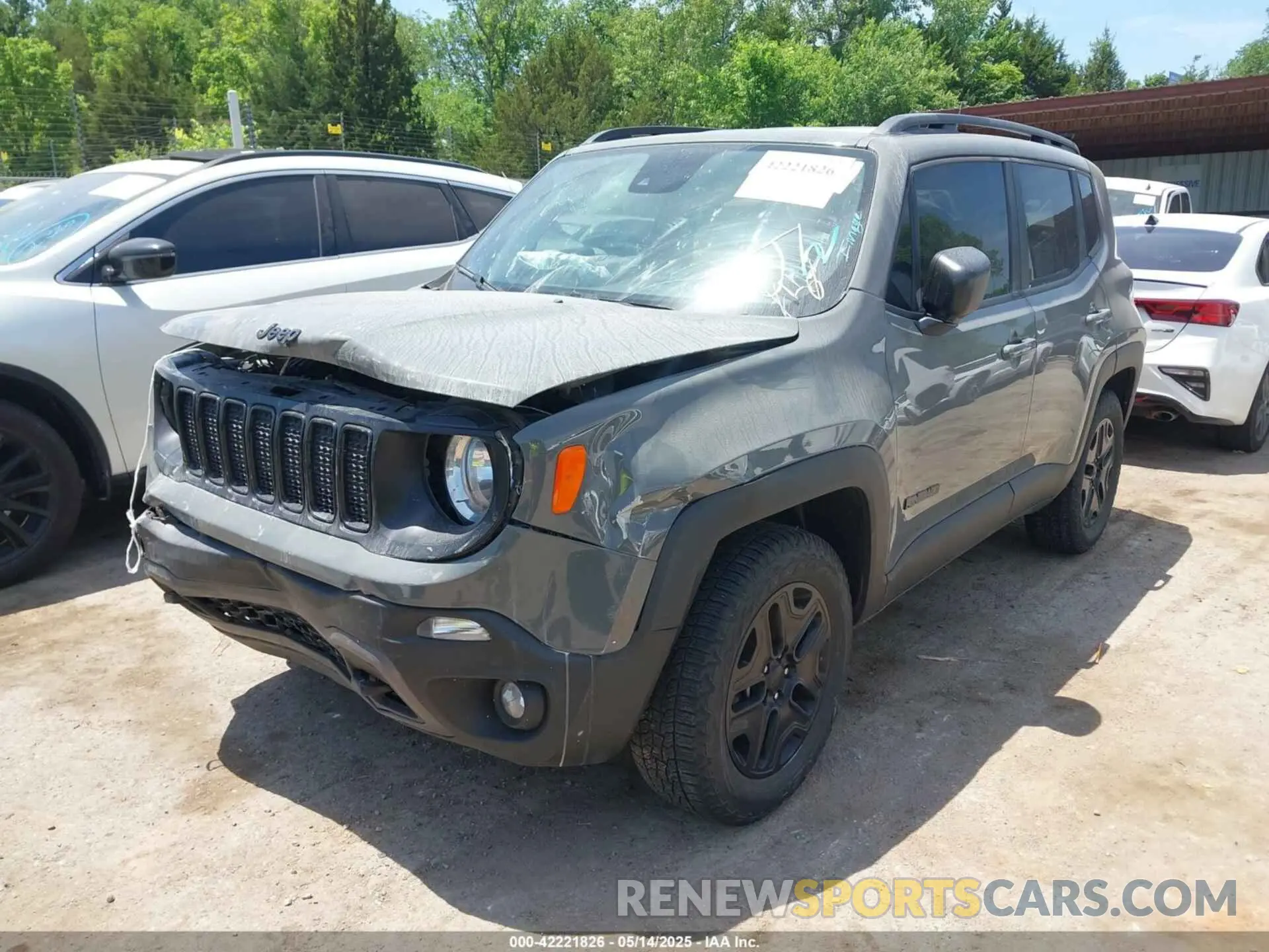 2 Photograph of a damaged car ZACNJDAB6MPM54762 JEEP RENEGADE 2021
