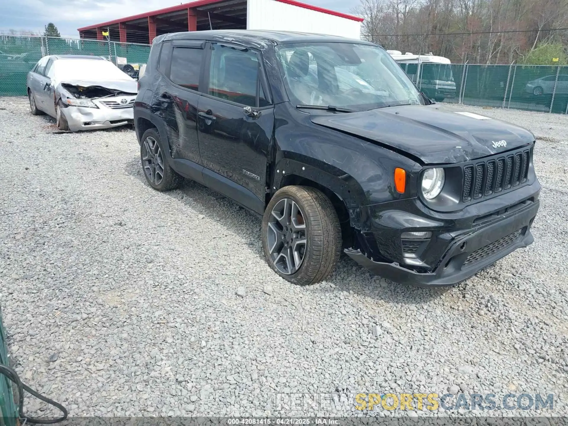 1 Photograph of a damaged car ZACNJDAB7MPM31877 JEEP RENEGADE 2021