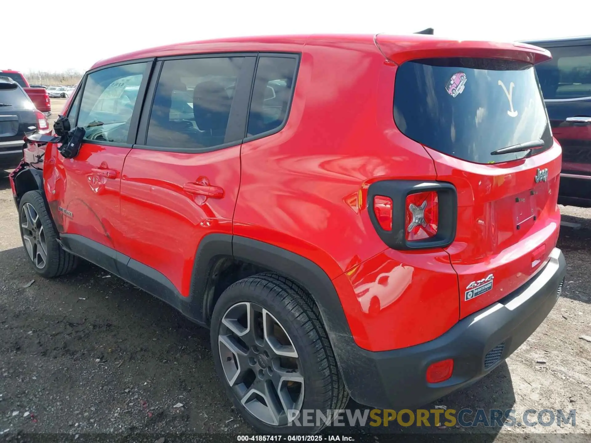 3 Photograph of a damaged car ZACNJDAB8MPM25697 JEEP RENEGADE 2021