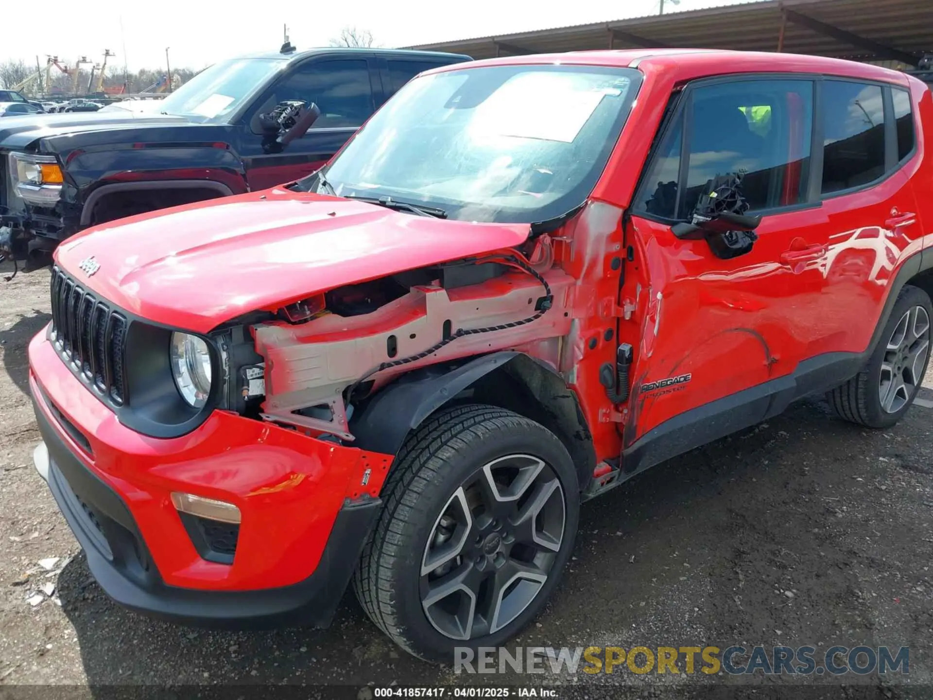 6 Photograph of a damaged car ZACNJDAB8MPM25697 JEEP RENEGADE 2021