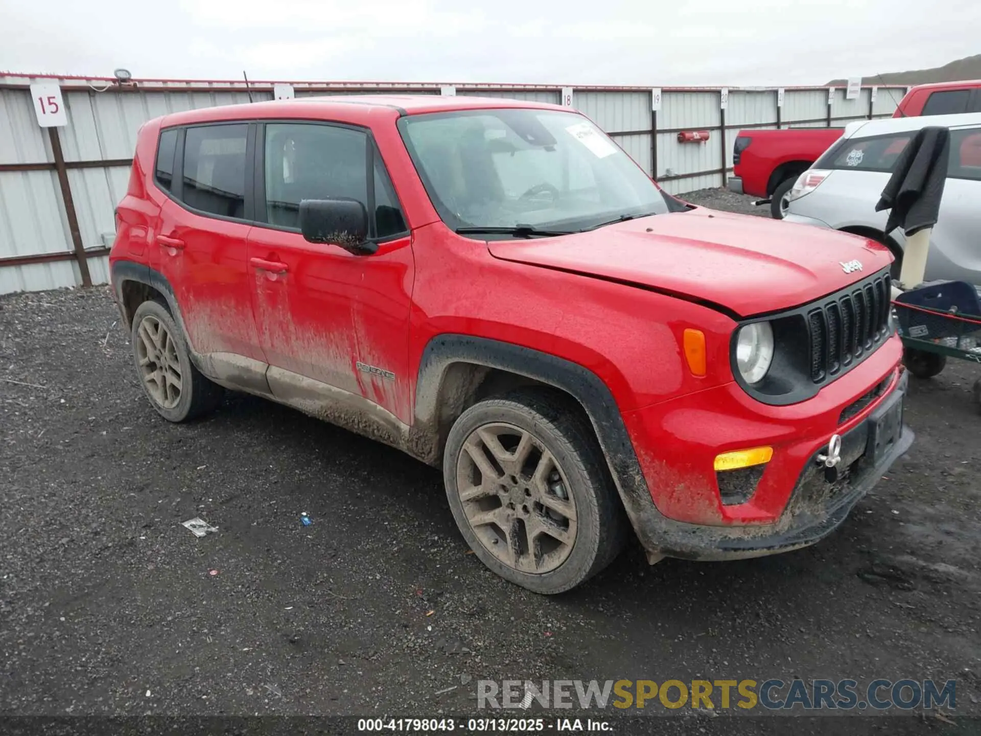 1 Photograph of a damaged car ZACNJDAB8MPM65066 JEEP RENEGADE 2021