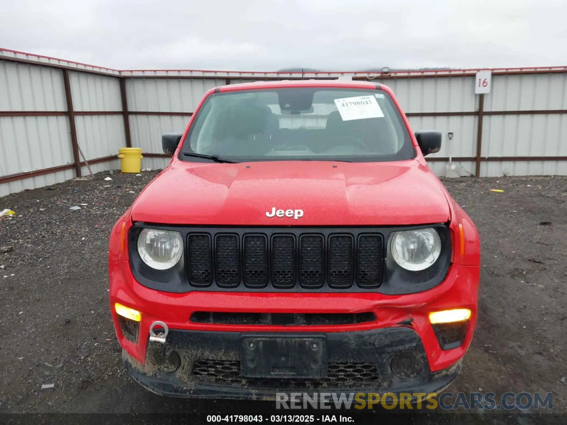 12 Photograph of a damaged car ZACNJDAB8MPM65066 JEEP RENEGADE 2021