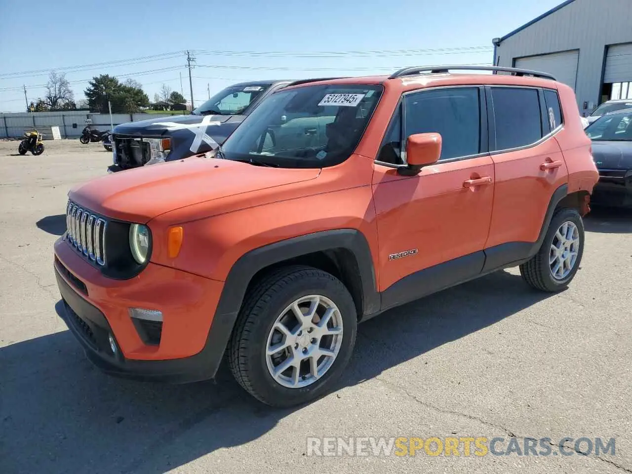 1 Photograph of a damaged car ZACNJDB10MPM49868 JEEP RENEGADE 2021