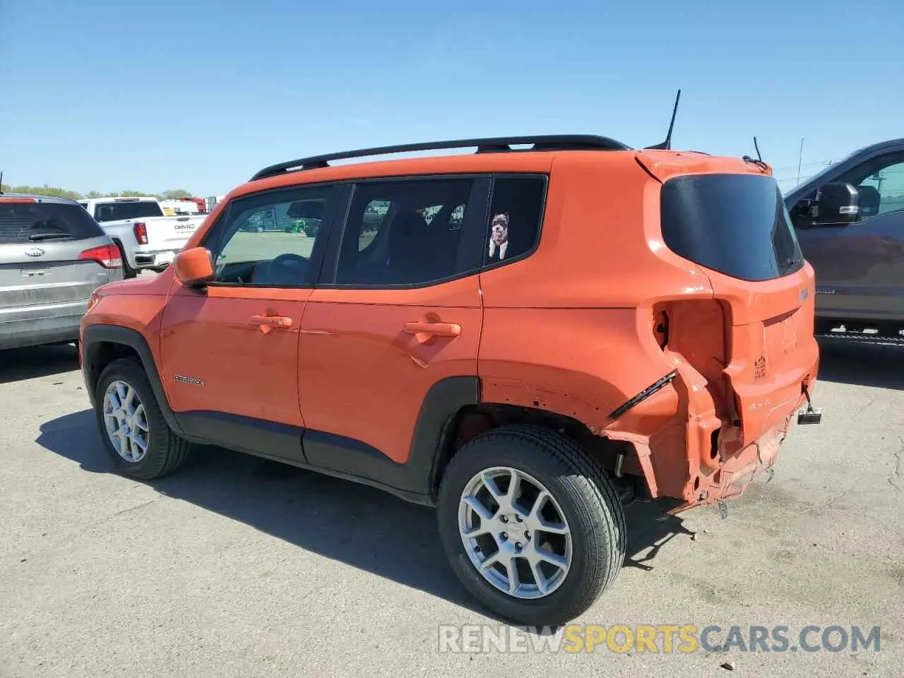 2 Photograph of a damaged car ZACNJDB10MPM49868 JEEP RENEGADE 2021