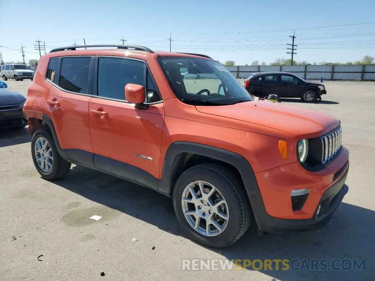 4 Photograph of a damaged car ZACNJDB10MPM49868 JEEP RENEGADE 2021