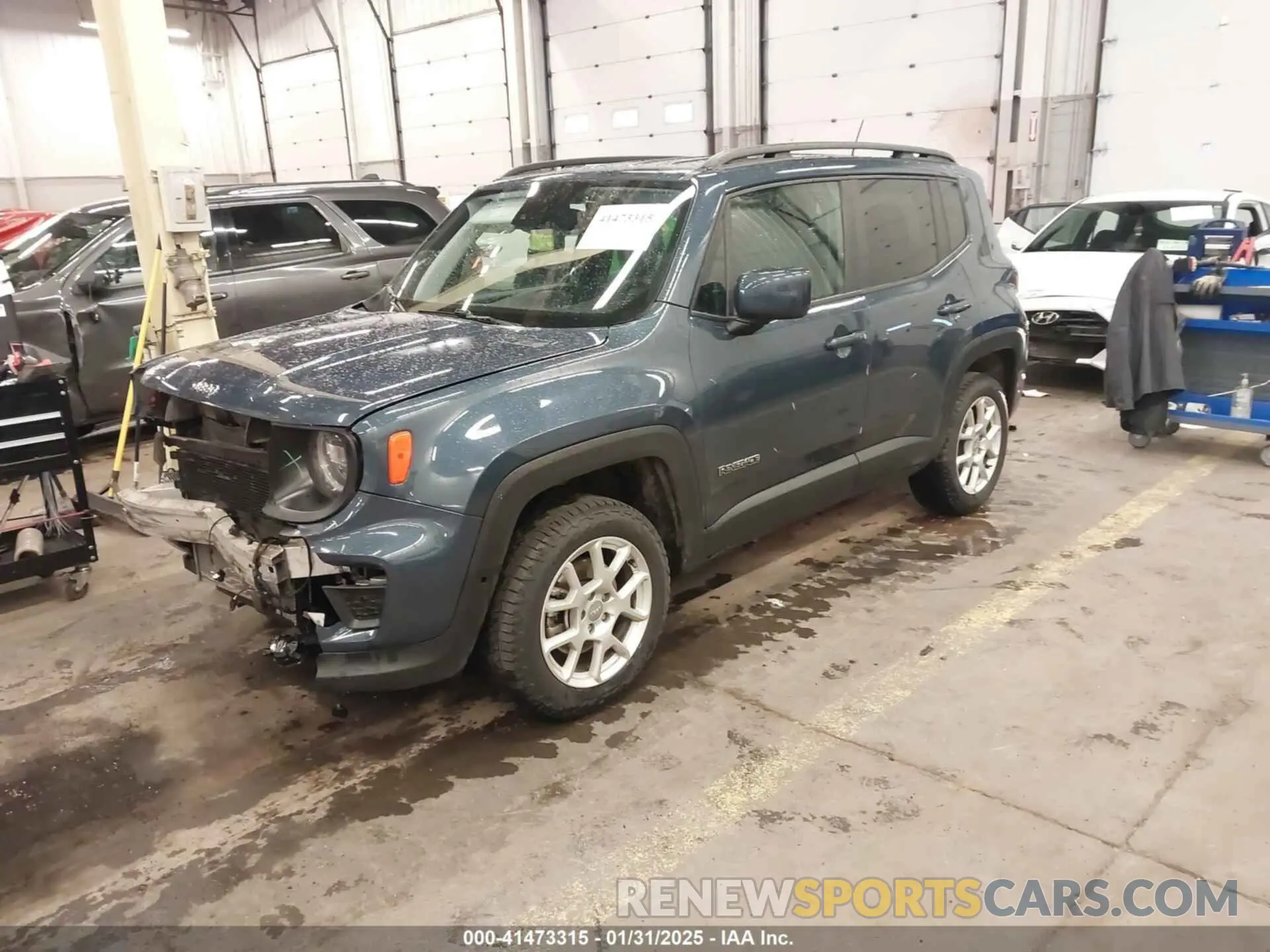 2 Photograph of a damaged car ZACNJDB15MPM41197 JEEP RENEGADE 2021