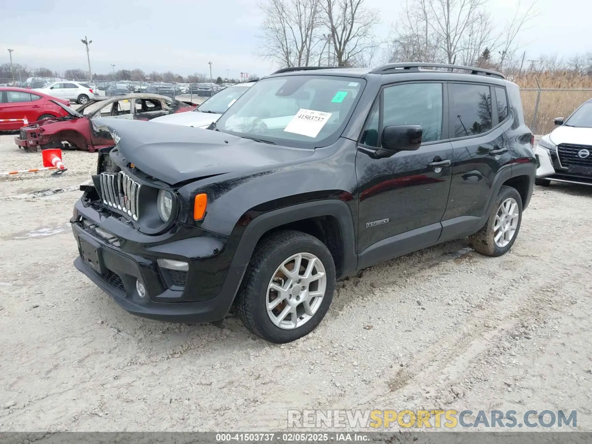 2 Photograph of a damaged car ZACNJDB16MPN32088 JEEP RENEGADE 2021