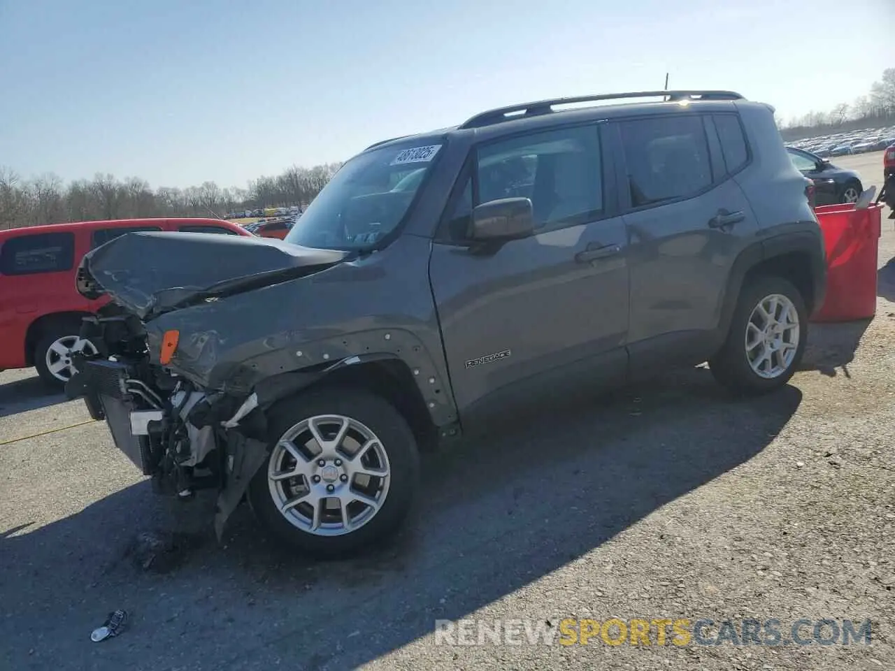 1 Photograph of a damaged car ZACNJDB17MPN32651 JEEP RENEGADE 2021
