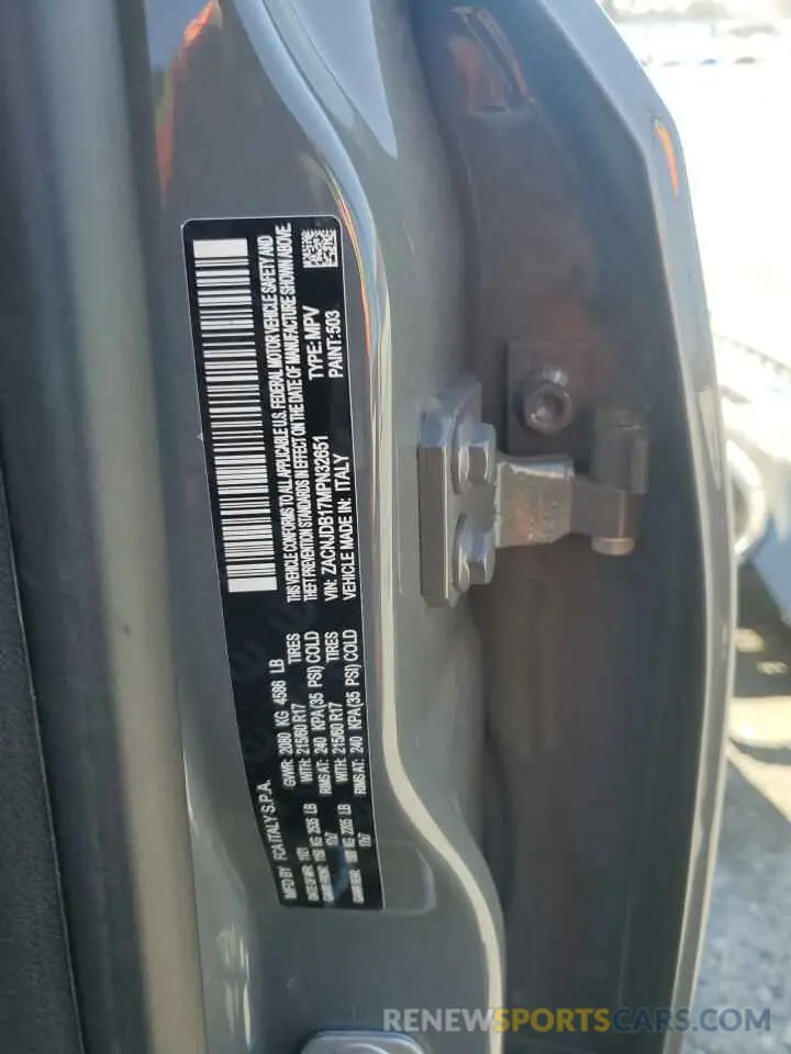 13 Photograph of a damaged car ZACNJDB17MPN32651 JEEP RENEGADE 2021