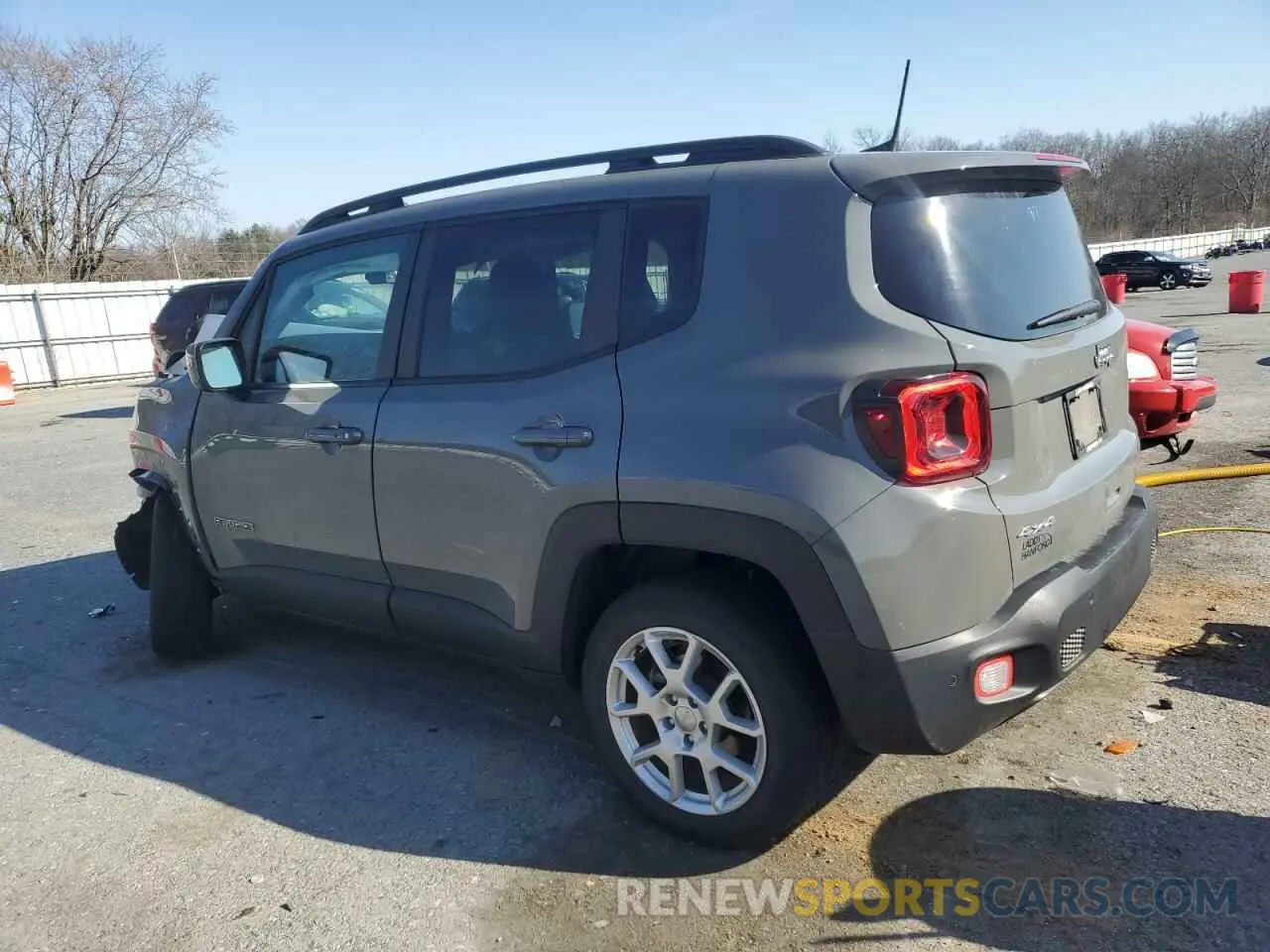 2 Photograph of a damaged car ZACNJDB17MPN32651 JEEP RENEGADE 2021