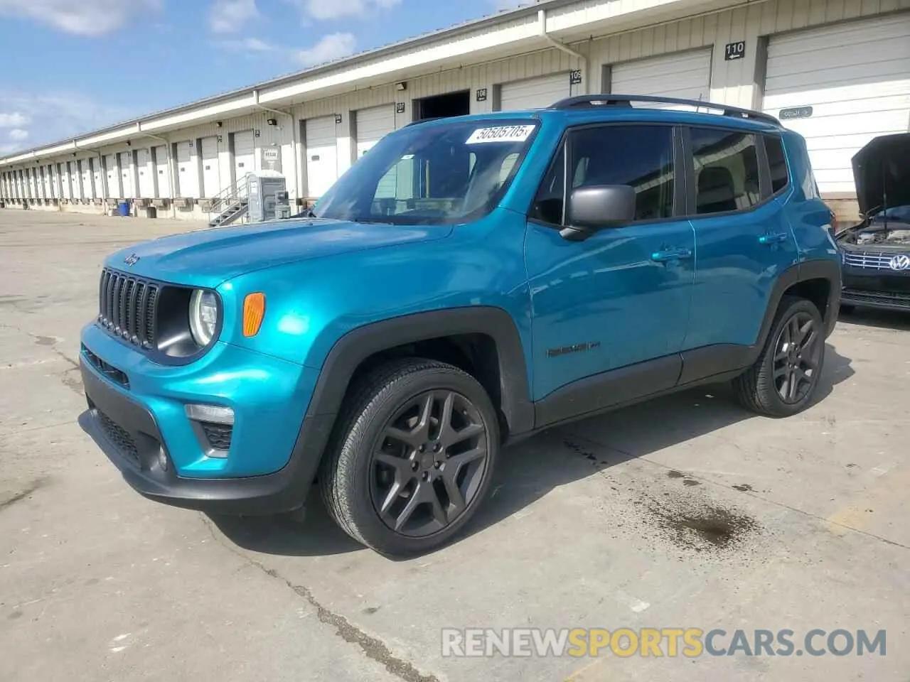 1 Photograph of a damaged car ZACNJDB19MPM29361 JEEP RENEGADE 2021