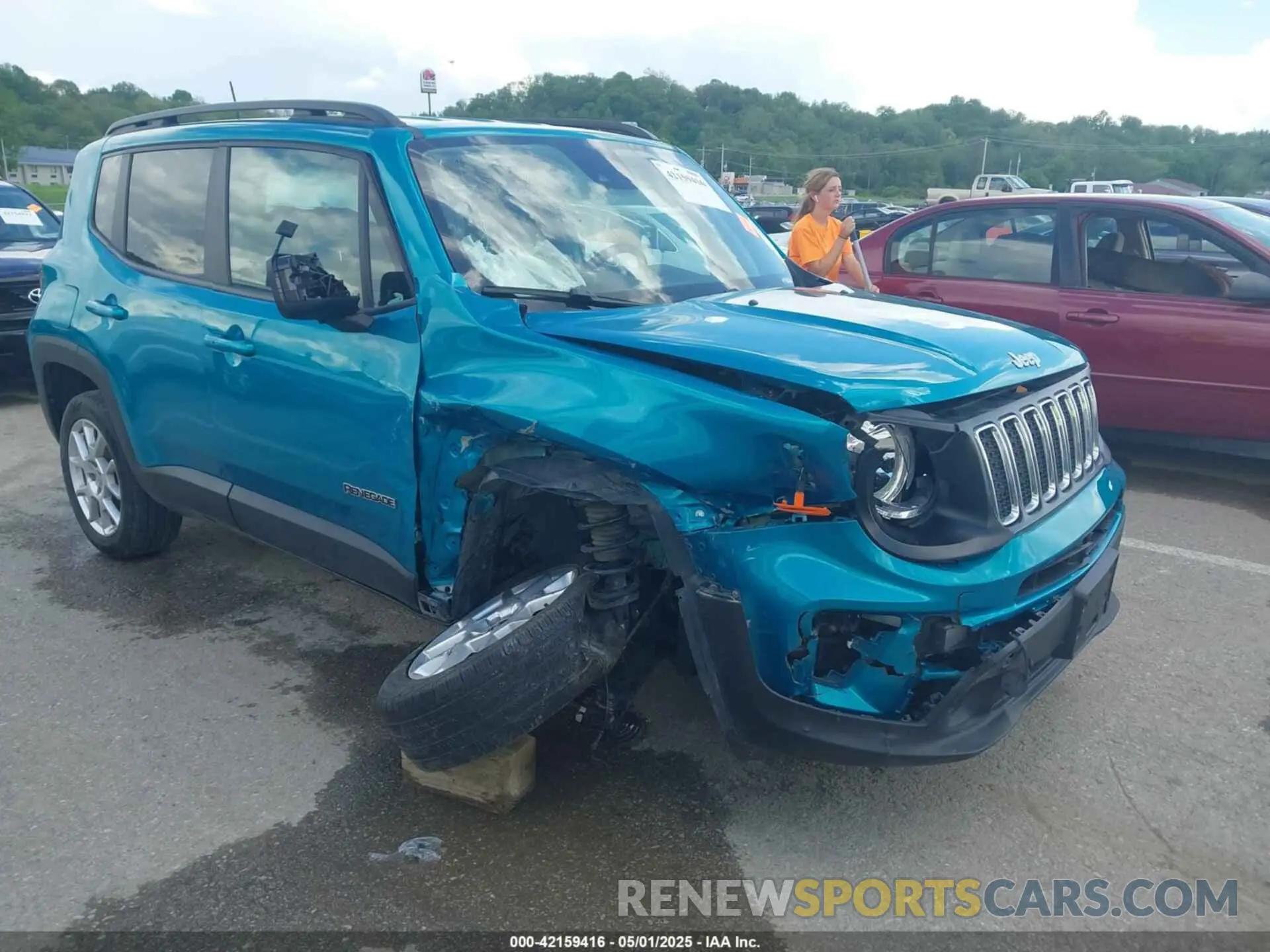 1 Photograph of a damaged car ZACNJDBB0MPM39978 JEEP RENEGADE 2021