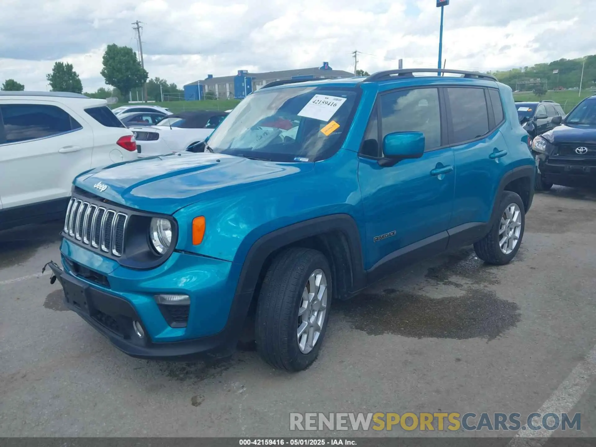 2 Photograph of a damaged car ZACNJDBB0MPM39978 JEEP RENEGADE 2021