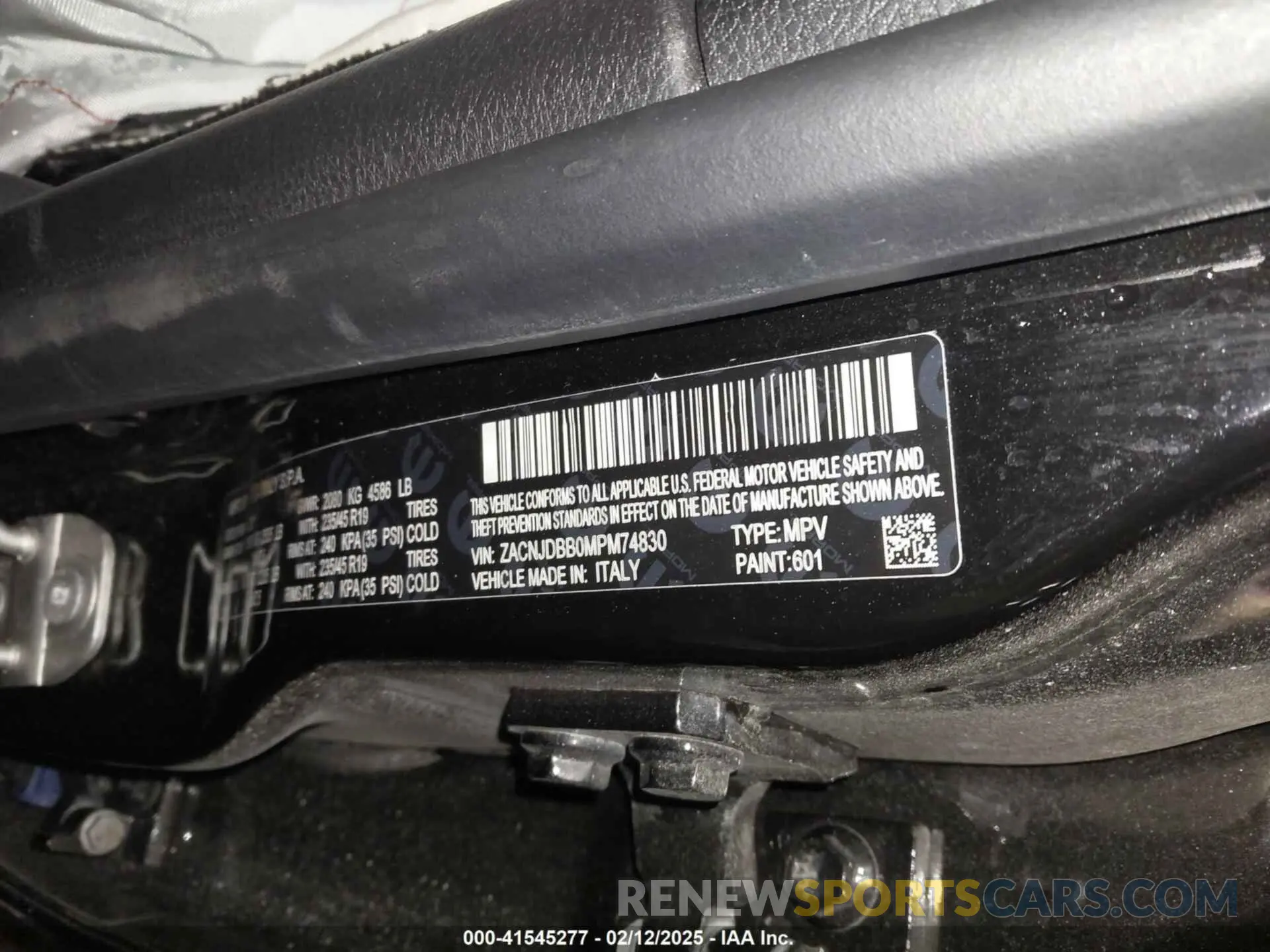9 Photograph of a damaged car ZACNJDBB0MPM74830 JEEP RENEGADE 2021