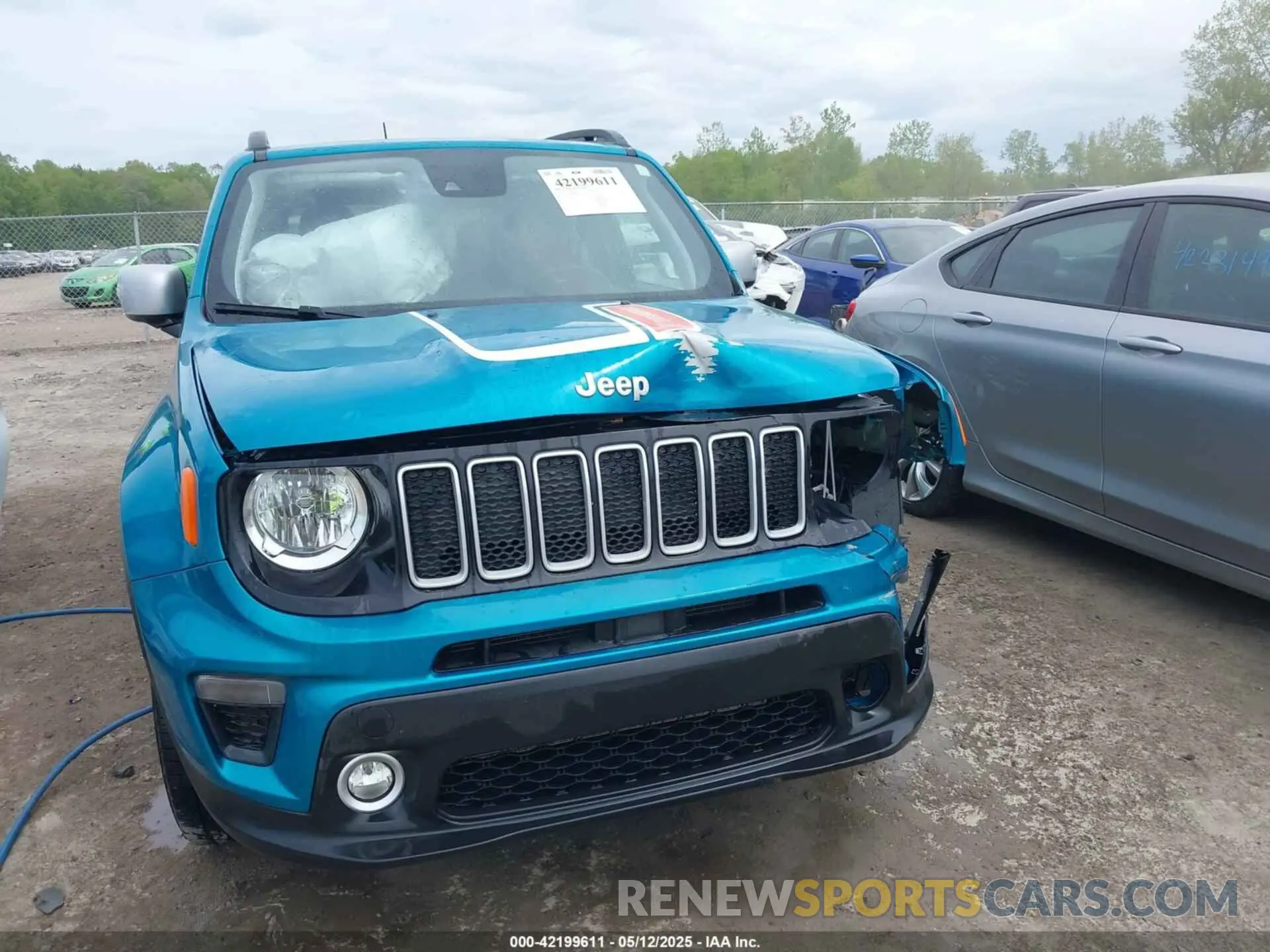 12 Photograph of a damaged car ZACNJDBB0MPM92423 JEEP RENEGADE 2021