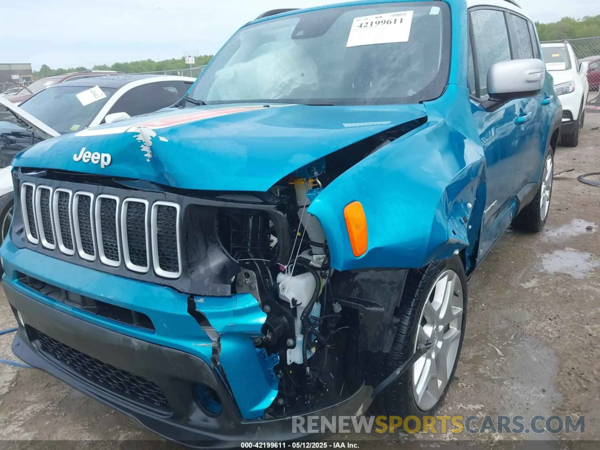 6 Photograph of a damaged car ZACNJDBB0MPM92423 JEEP RENEGADE 2021